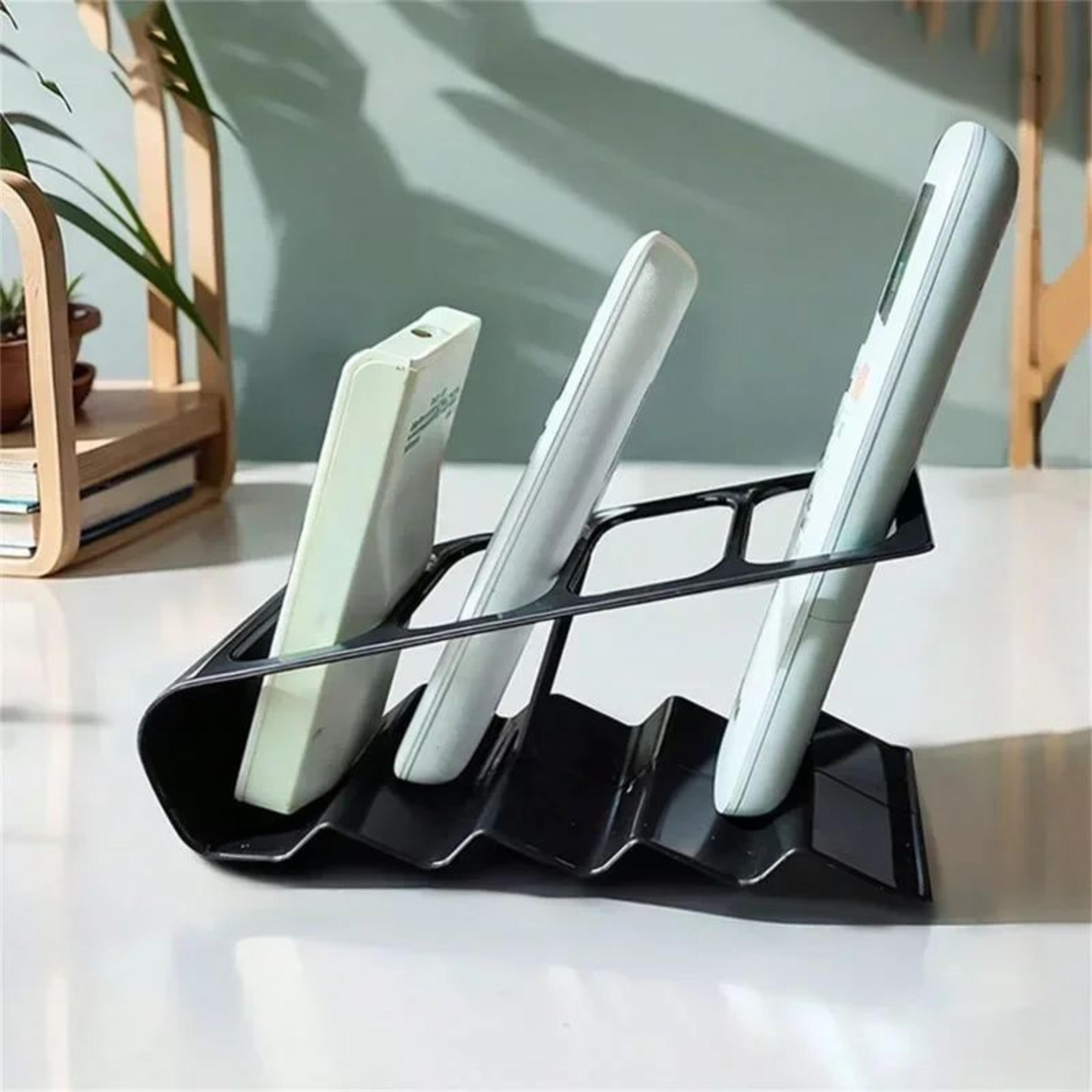Plastic Desktop Remote Control Storage Rack  Household TV  AC Remote Organizer Stand 0
