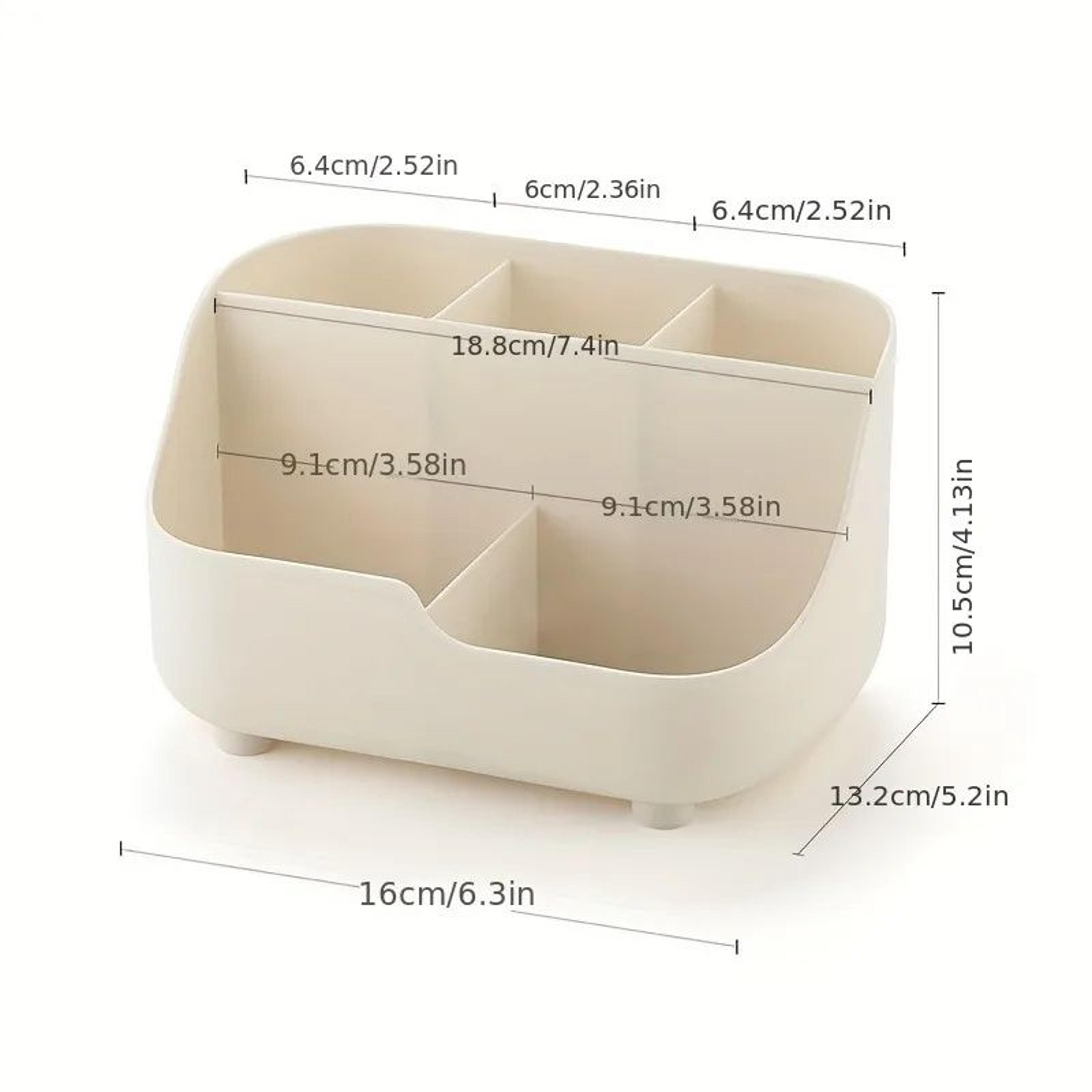 Large Capacity 5Grid Desktop Storage Box  MultiFunction Solid Color Table Organizer 1