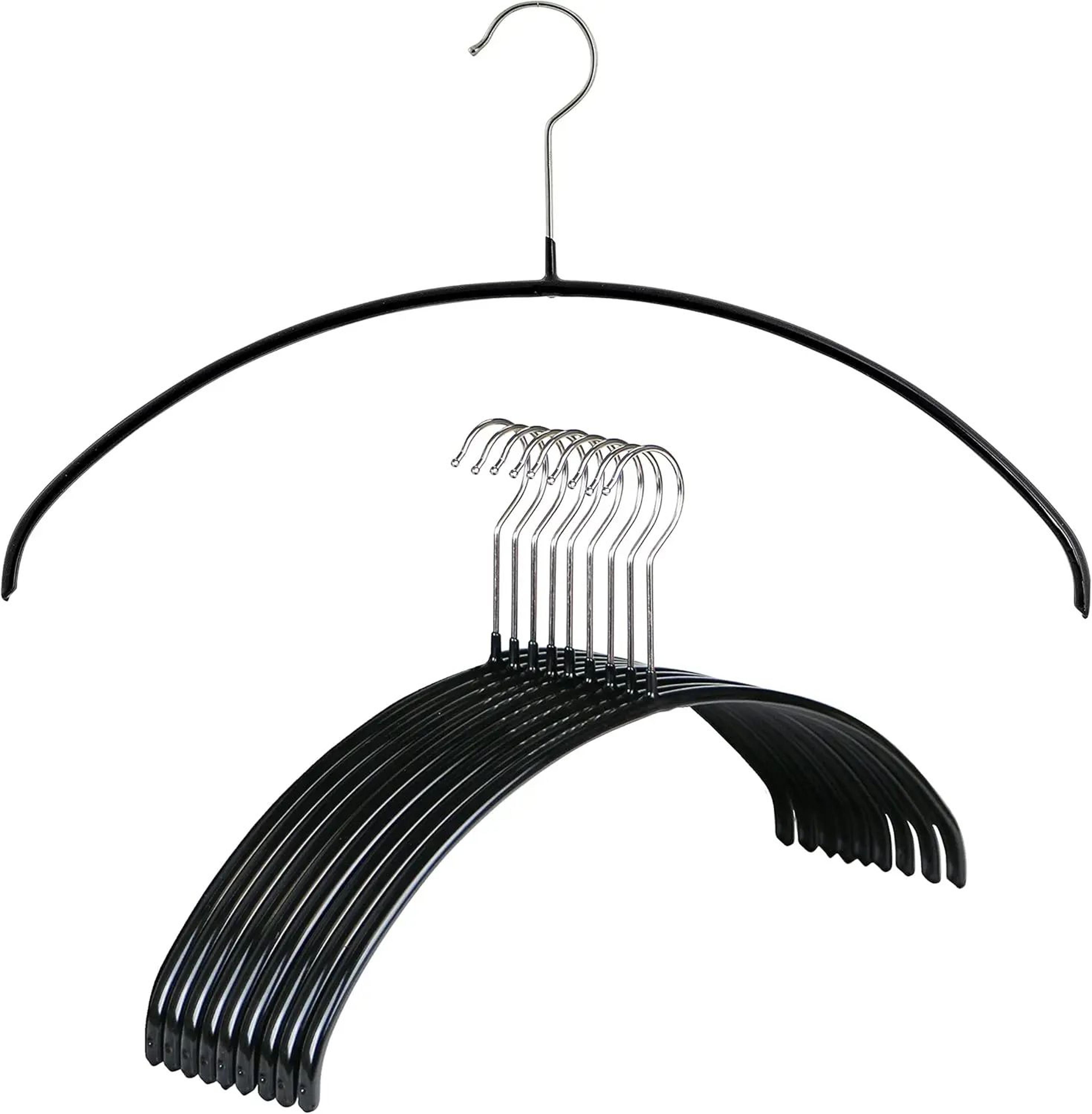 AntiSlip Metal Clothes Hangers  SpaceSaving Durable ConcaveConvex Closet Organizer 6
