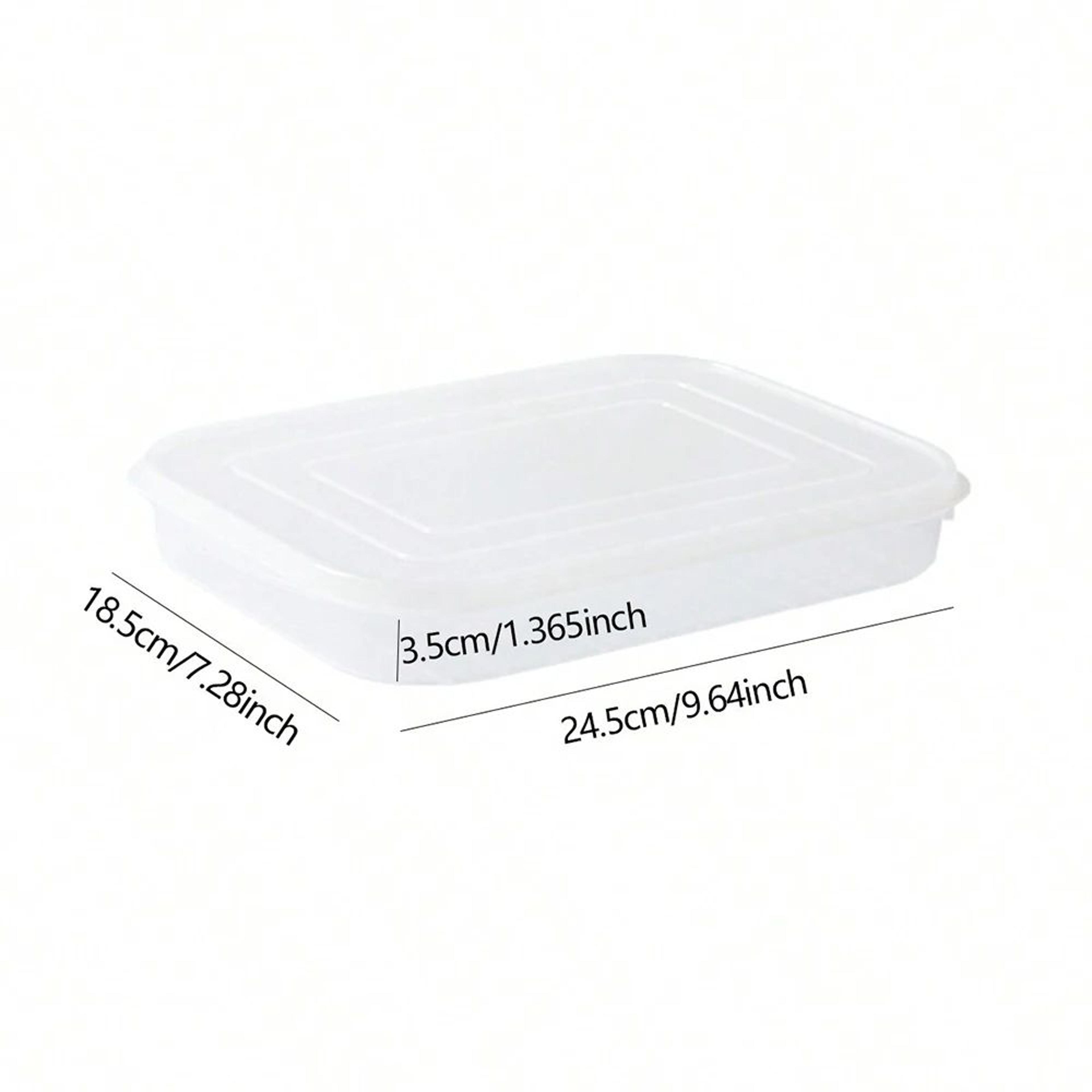 Large Capacity Transparent Refrigerator Storage Box With Lid  Grid Freezer Meat  Food Compartment O 2
