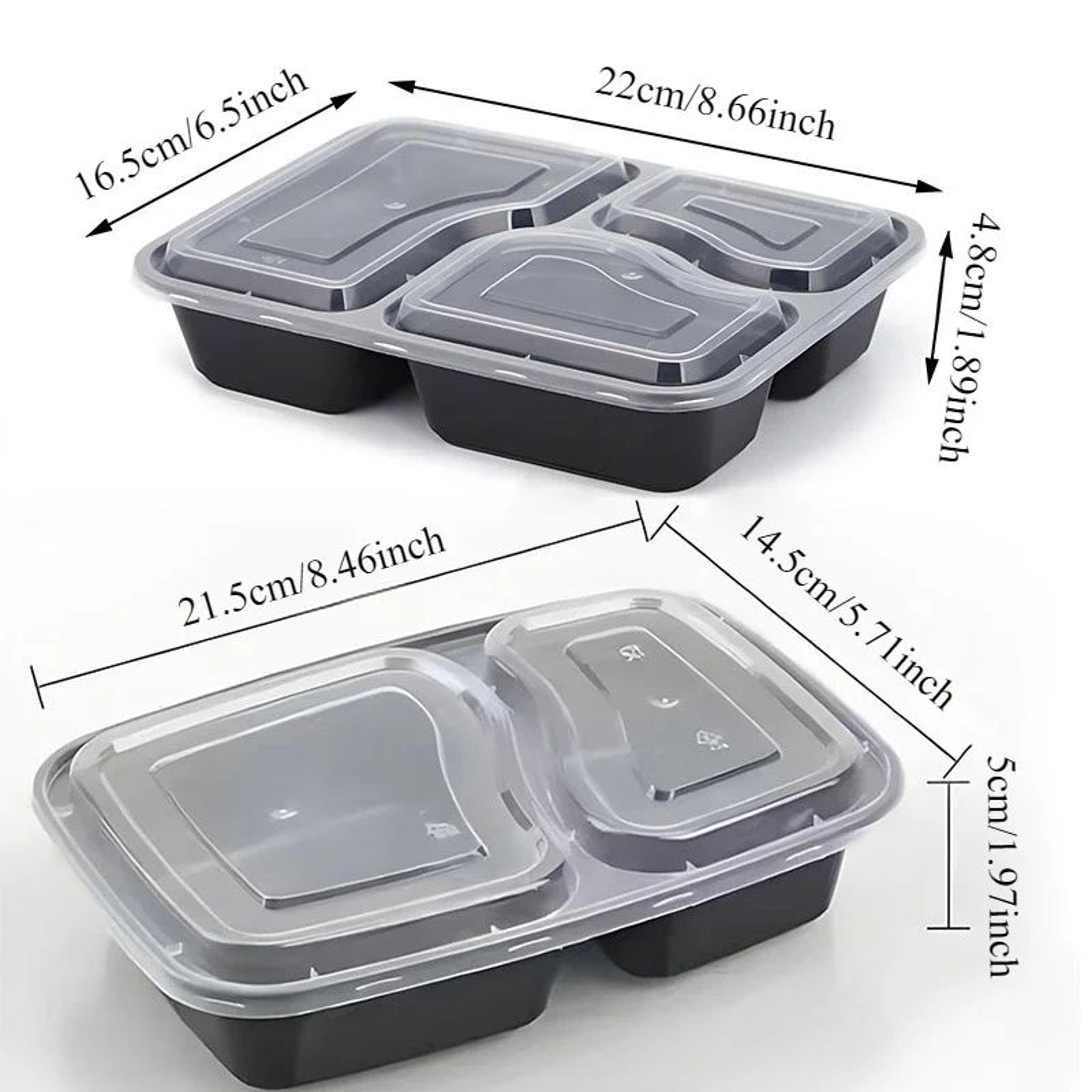 10 Sets Disposable Food Storage Containers With Lids  MicrowaveSafe Stackable Kitchen  Refrigerator 0