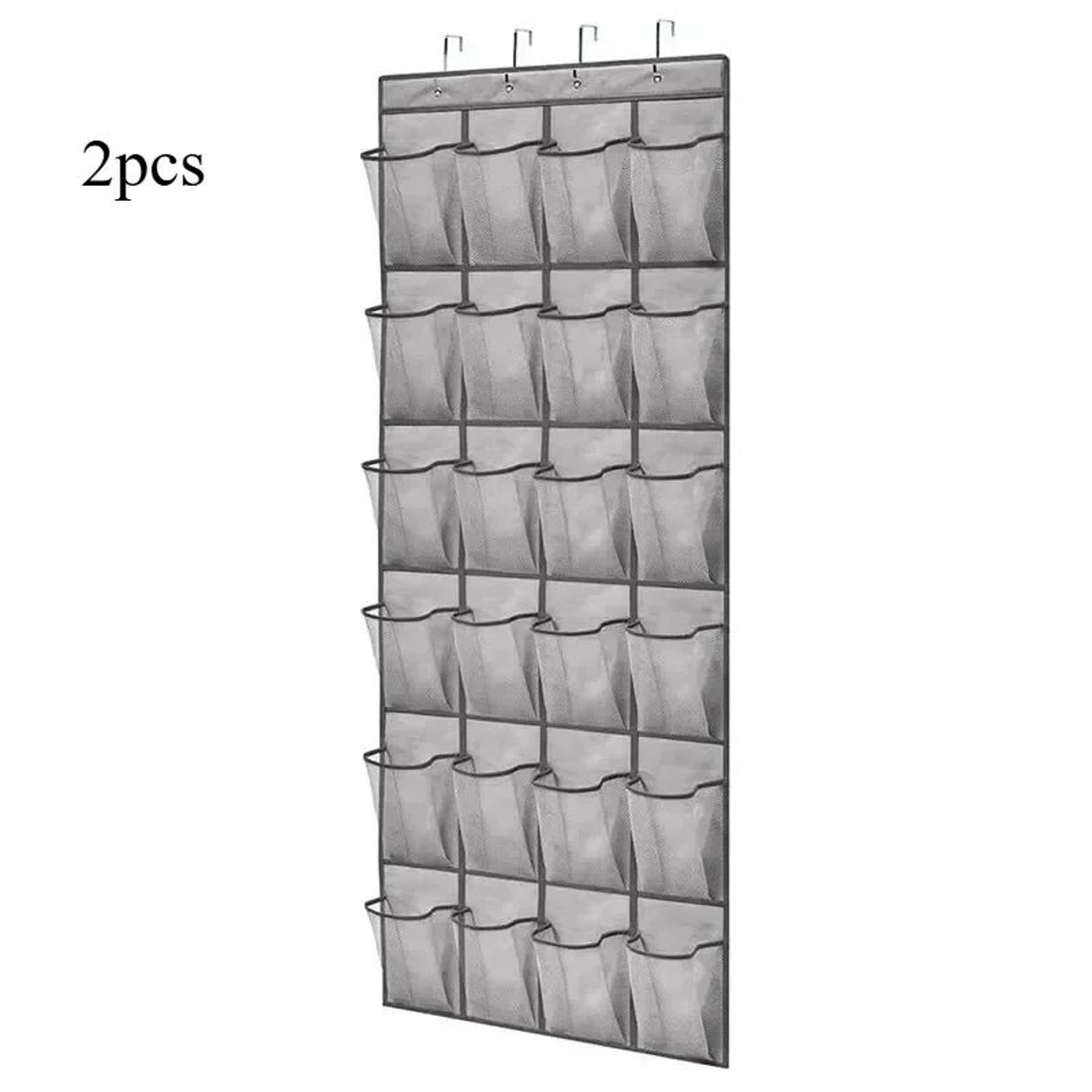 24Pocket Wall  Door Hanging Shoe Organizer  SpaceSaving Mesh Storage Rack 7
