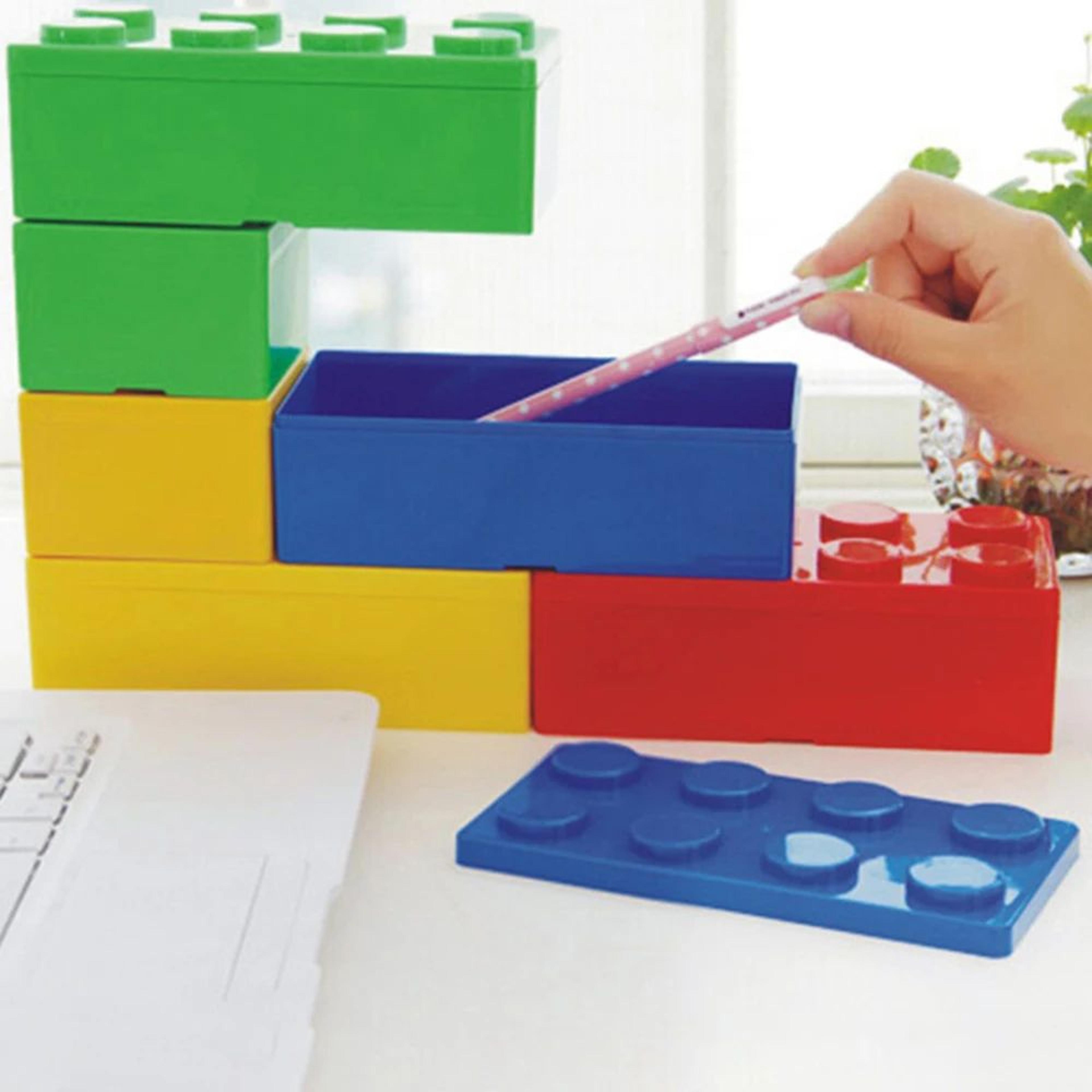Creative Stackable Building Block Storage Boxes  DIY Modular Organizer For Office Home  Classroom 1