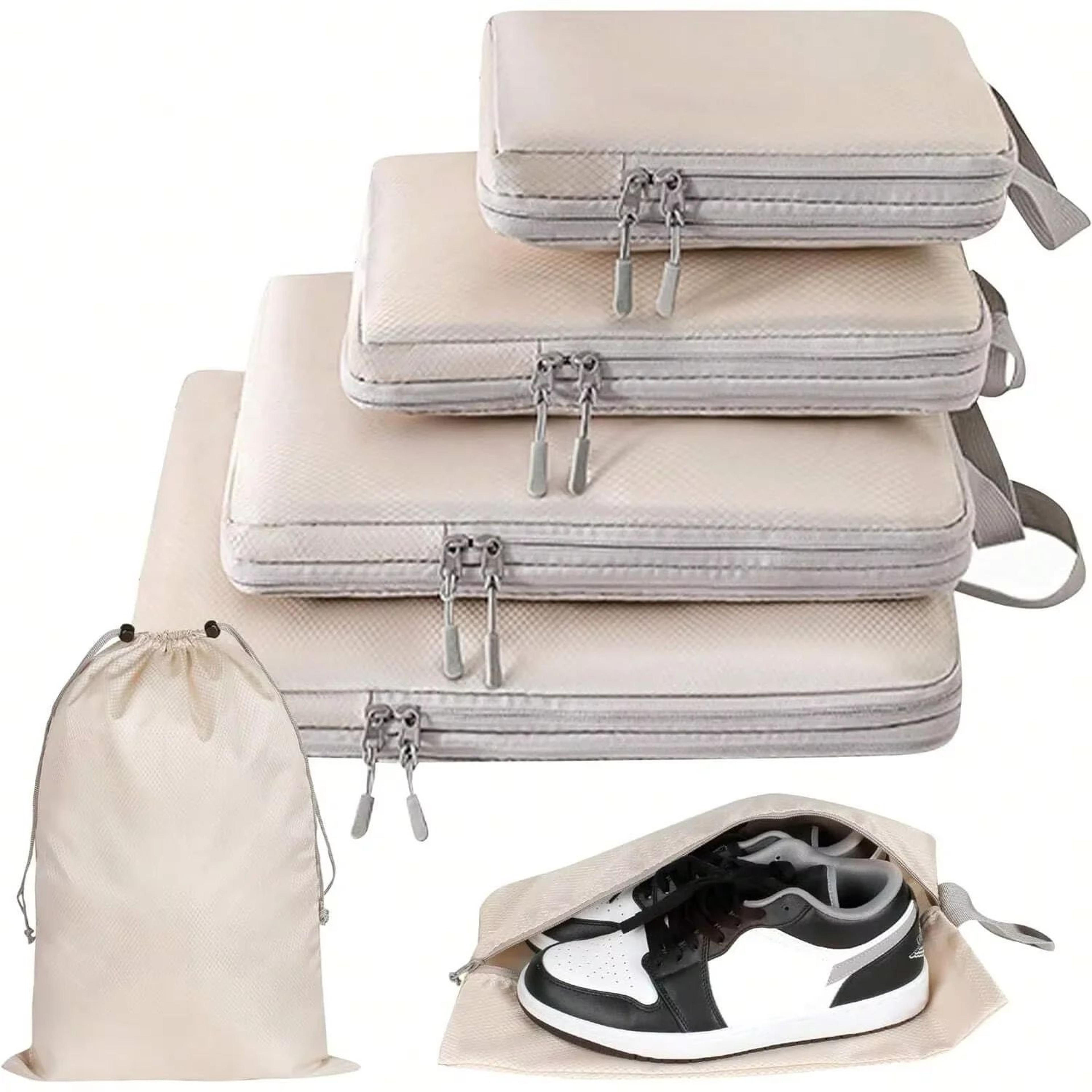 Ryanai Compressible Packing Cubes  Waterproof Nylon Travel Storage Bags With Handbag 0