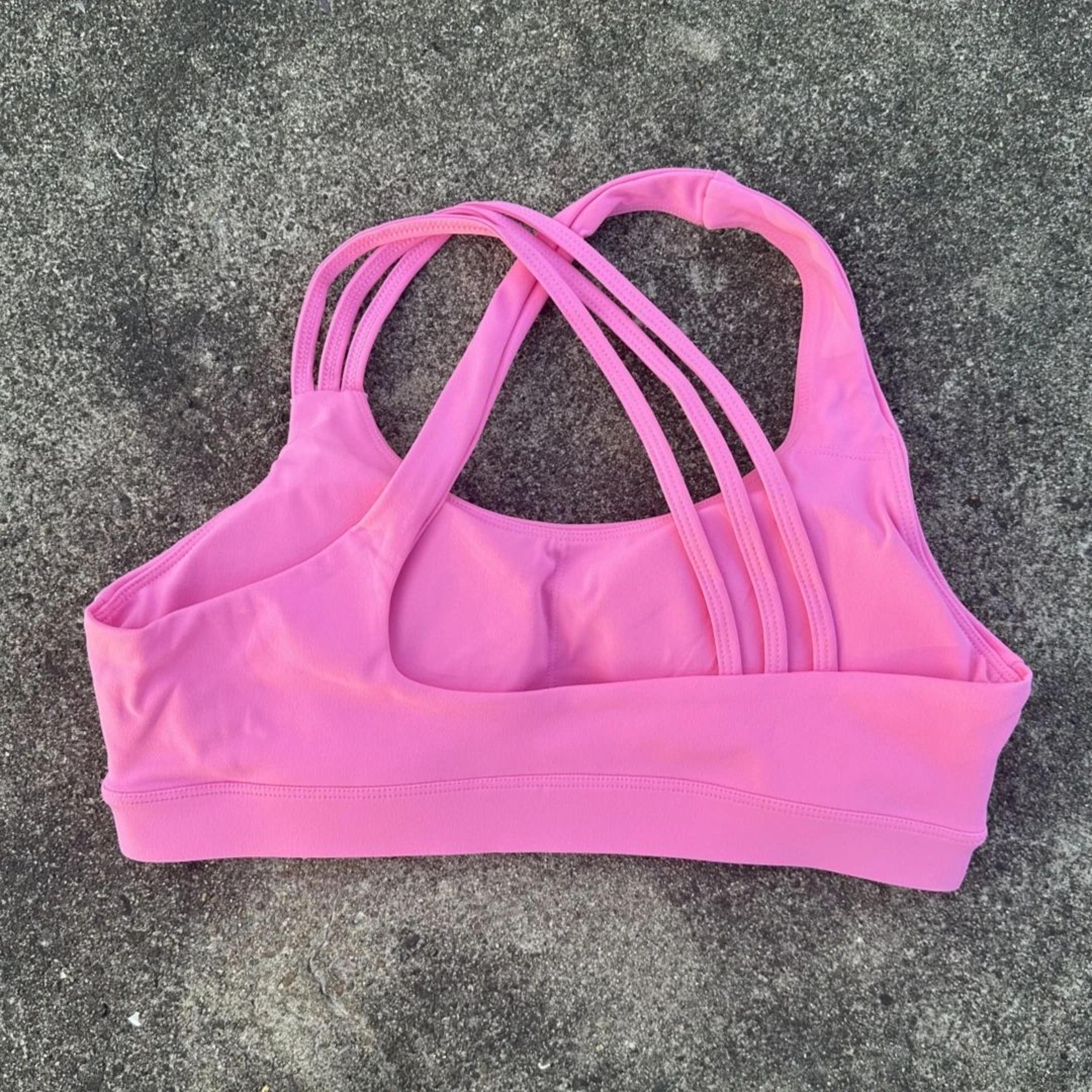Womens HighStrength Cross Back Sports Bra  Solid Color Supportive Fitness  Yoga Top 12