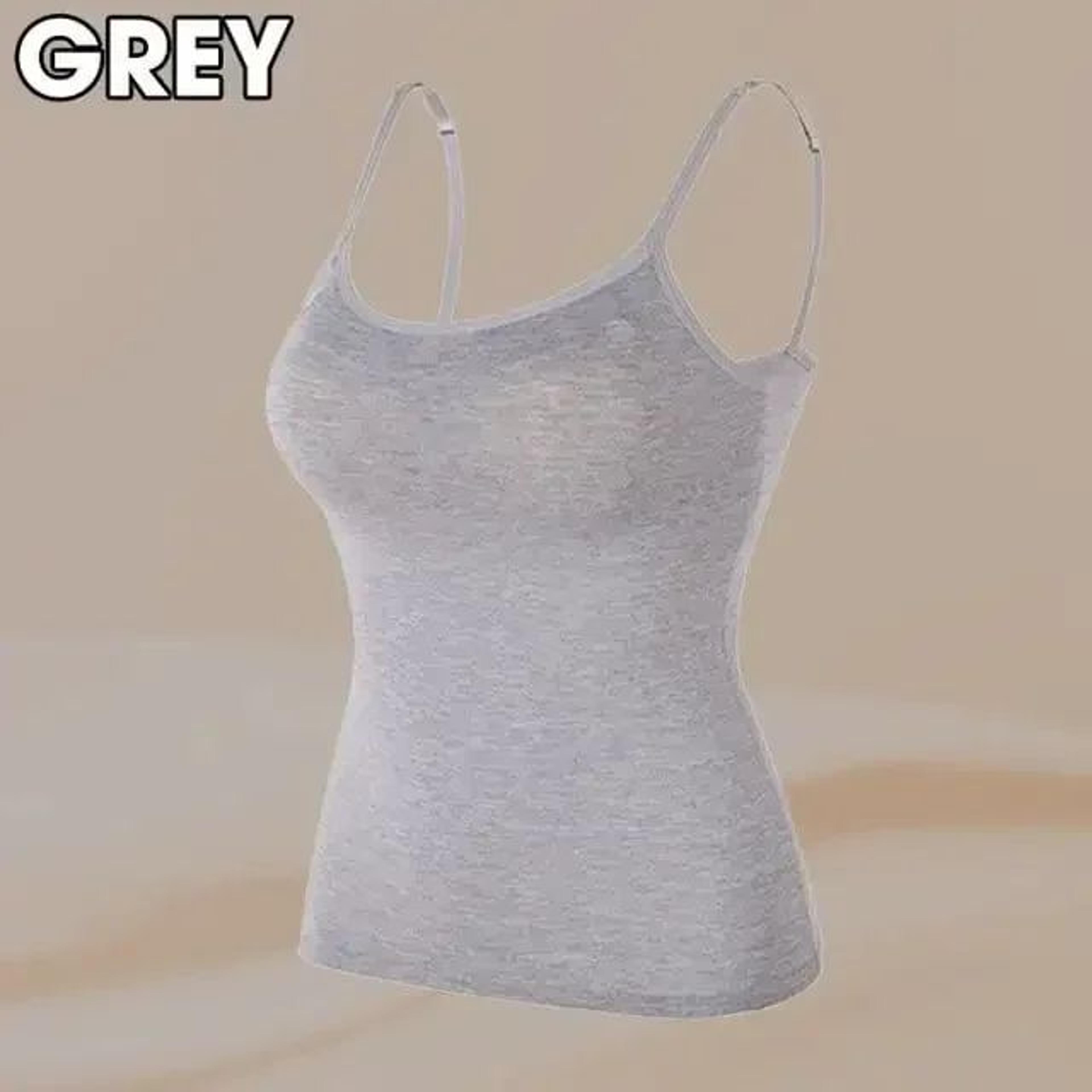 Womens Solid Padded Spaghetti Strap Cami  BuiltIn Bra Sexy Slim Tank Top 2024 9