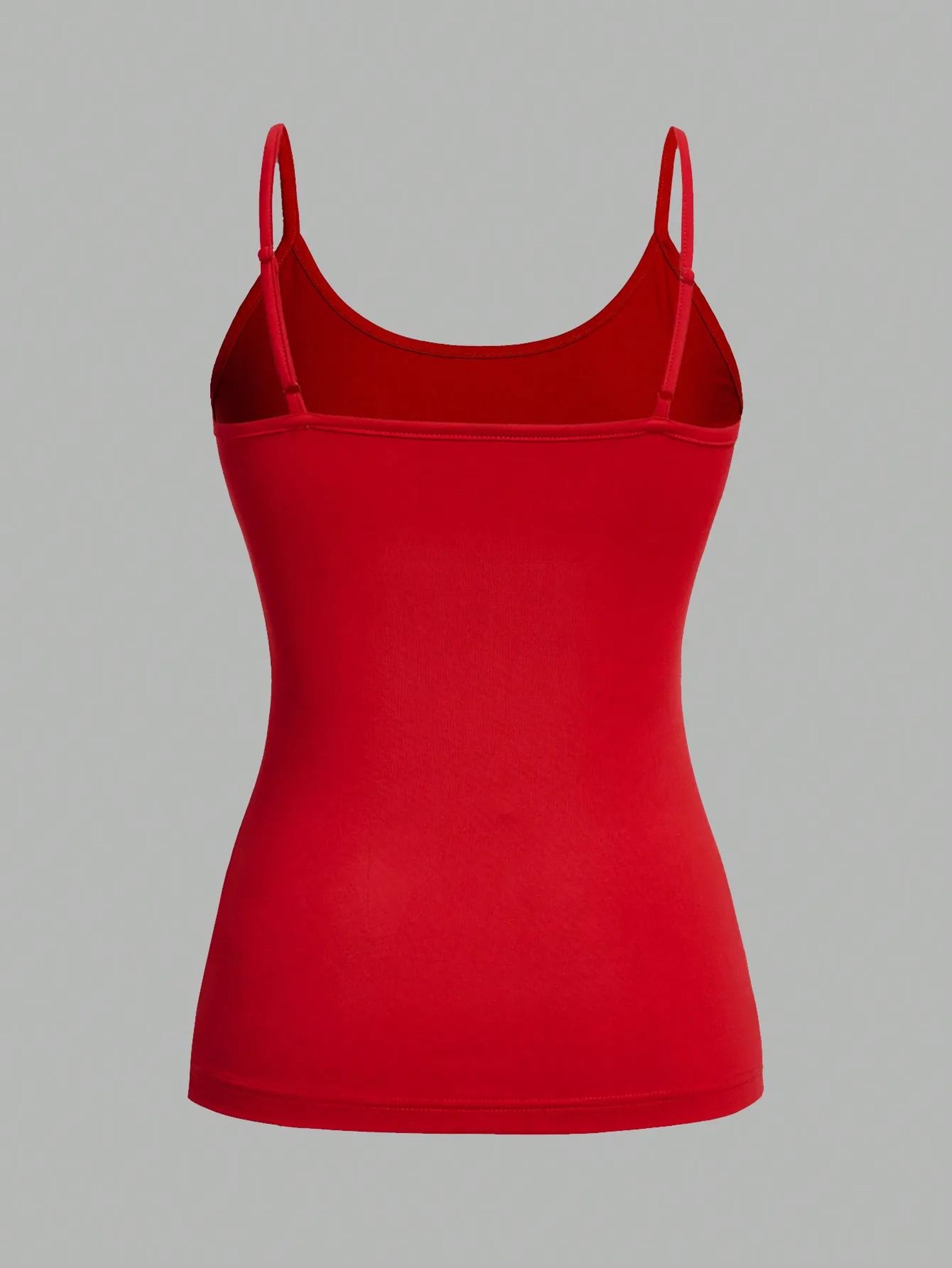 4 Pcs Womens Solid Color Camisole Set  Basic Stretch Summer Tank Tops 3