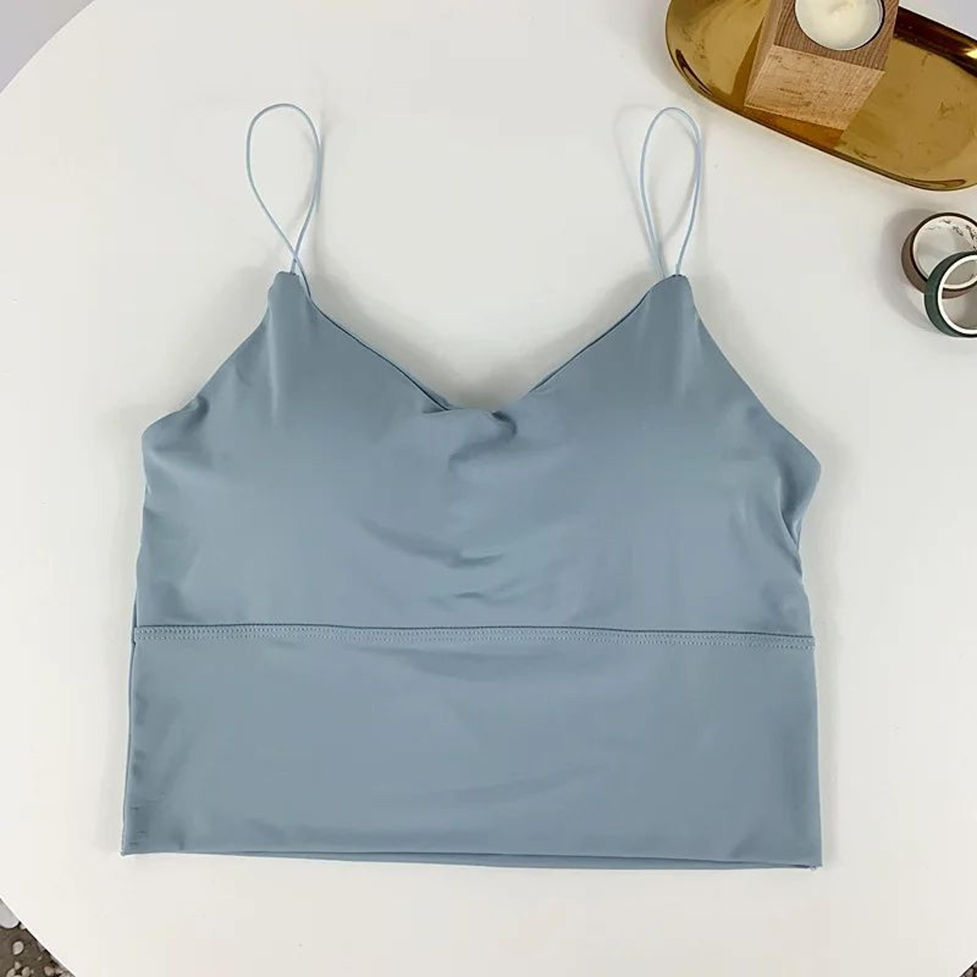SilkBreeze Ice Silk BuiltIn Bra Crop Camisole For Women 2