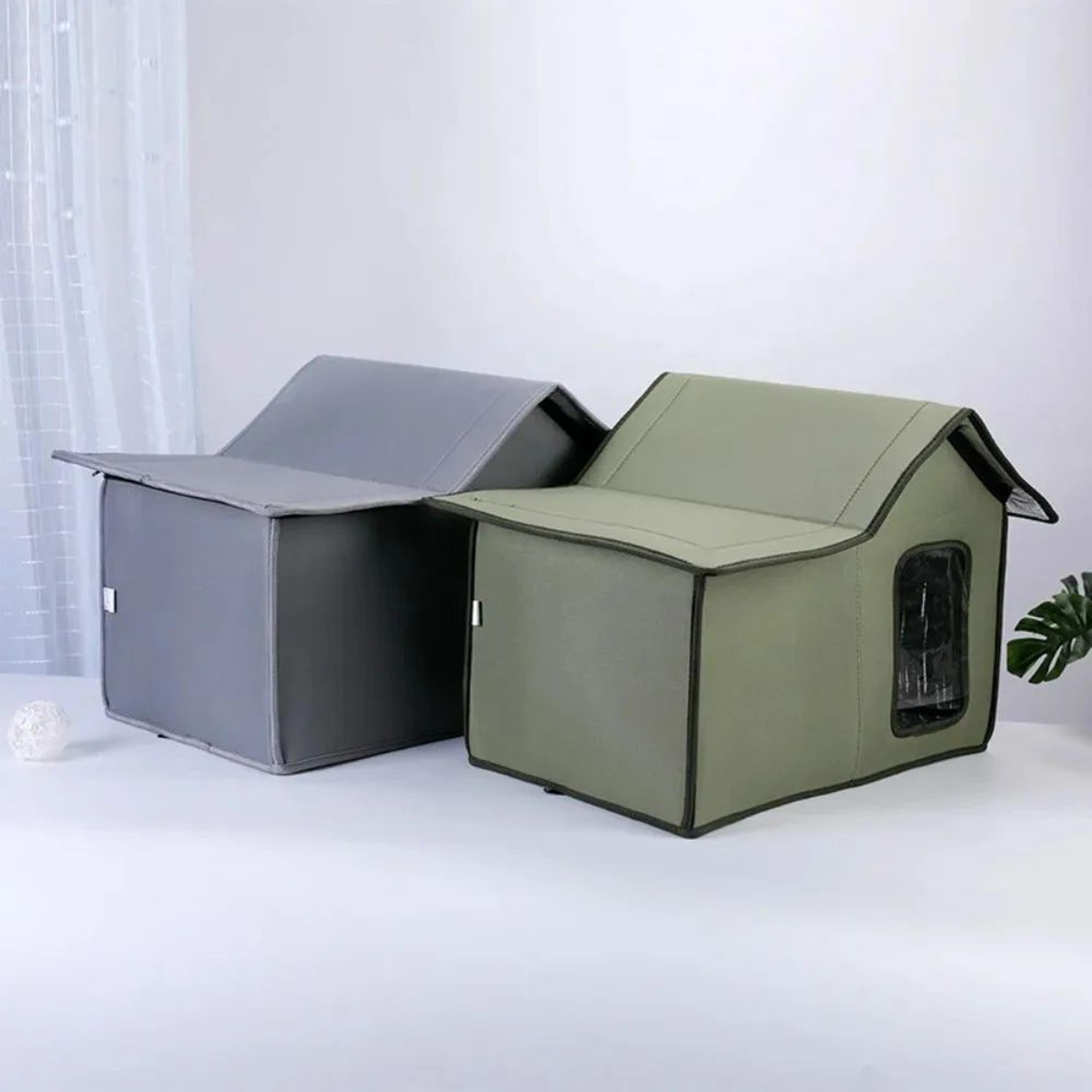 WeatherSafe Waterproof Outdoor Cat House  Removable  Washable Pet Shelter For Cats  Small Dogs 1