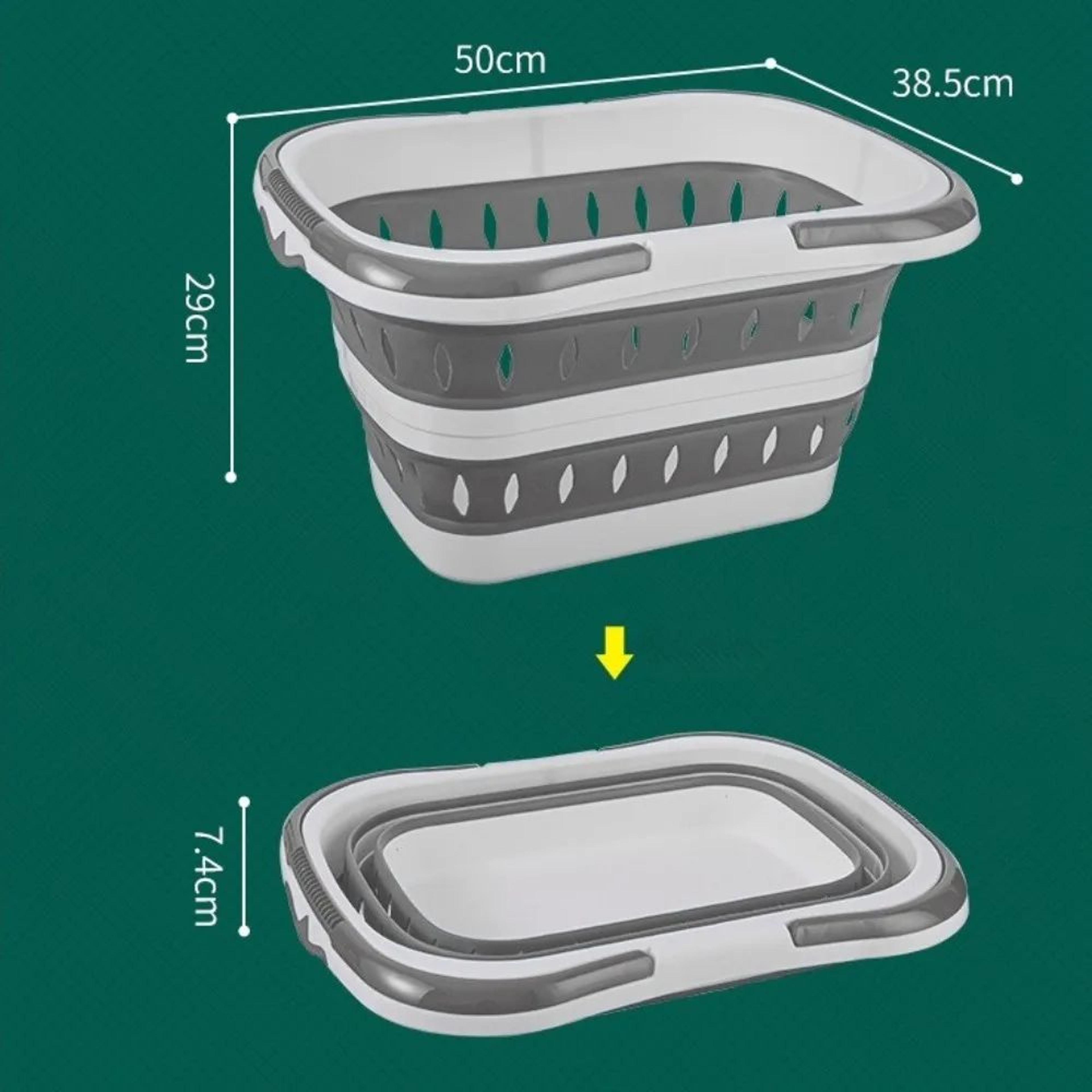 WallFlex Foldable Laundry Basket  Wall Mounted PP Dirty Clothes Hamper With Handle 5