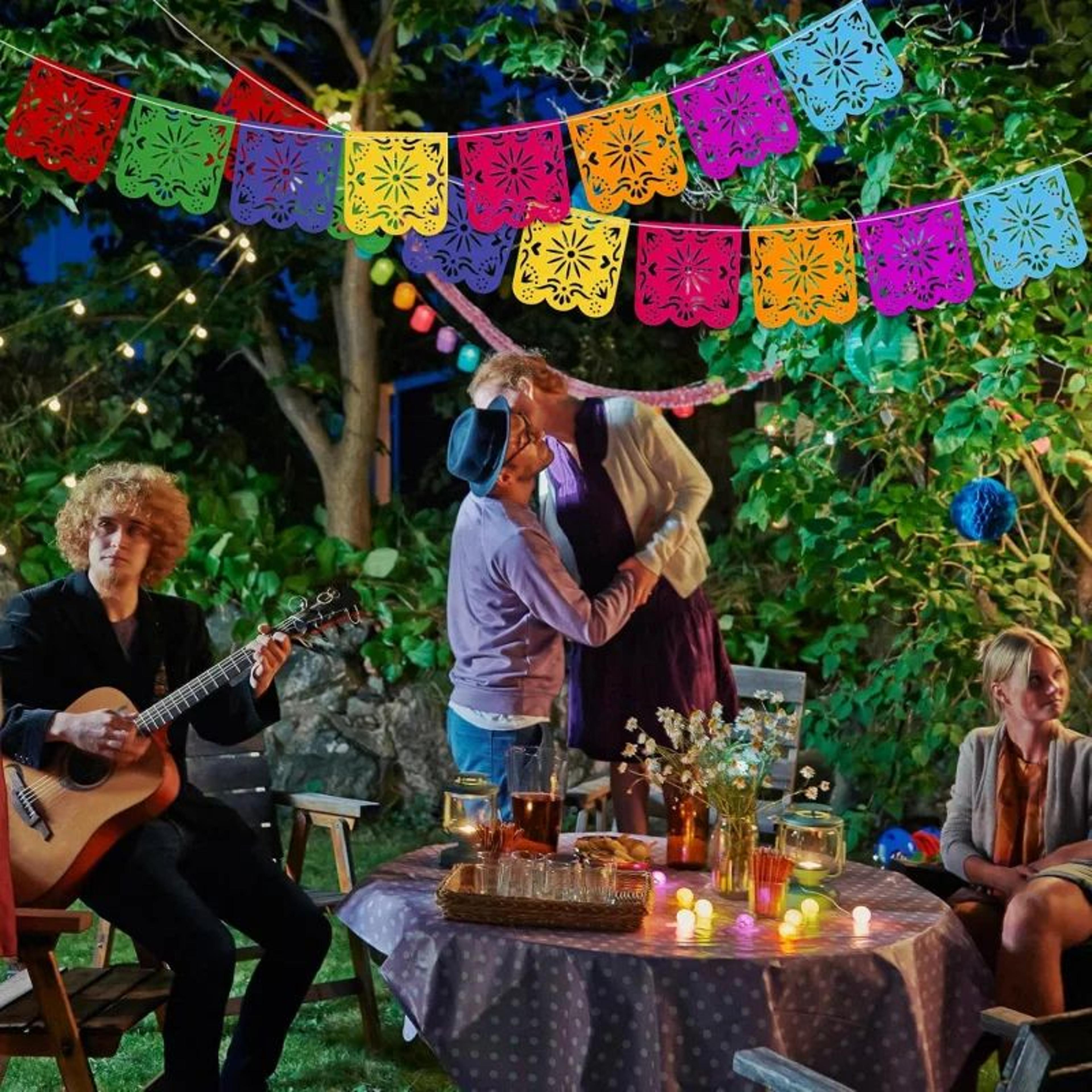 Colorful Dia De Los Muertos Papel Picado Banner  Mexican Party  Carnival Decoration 5