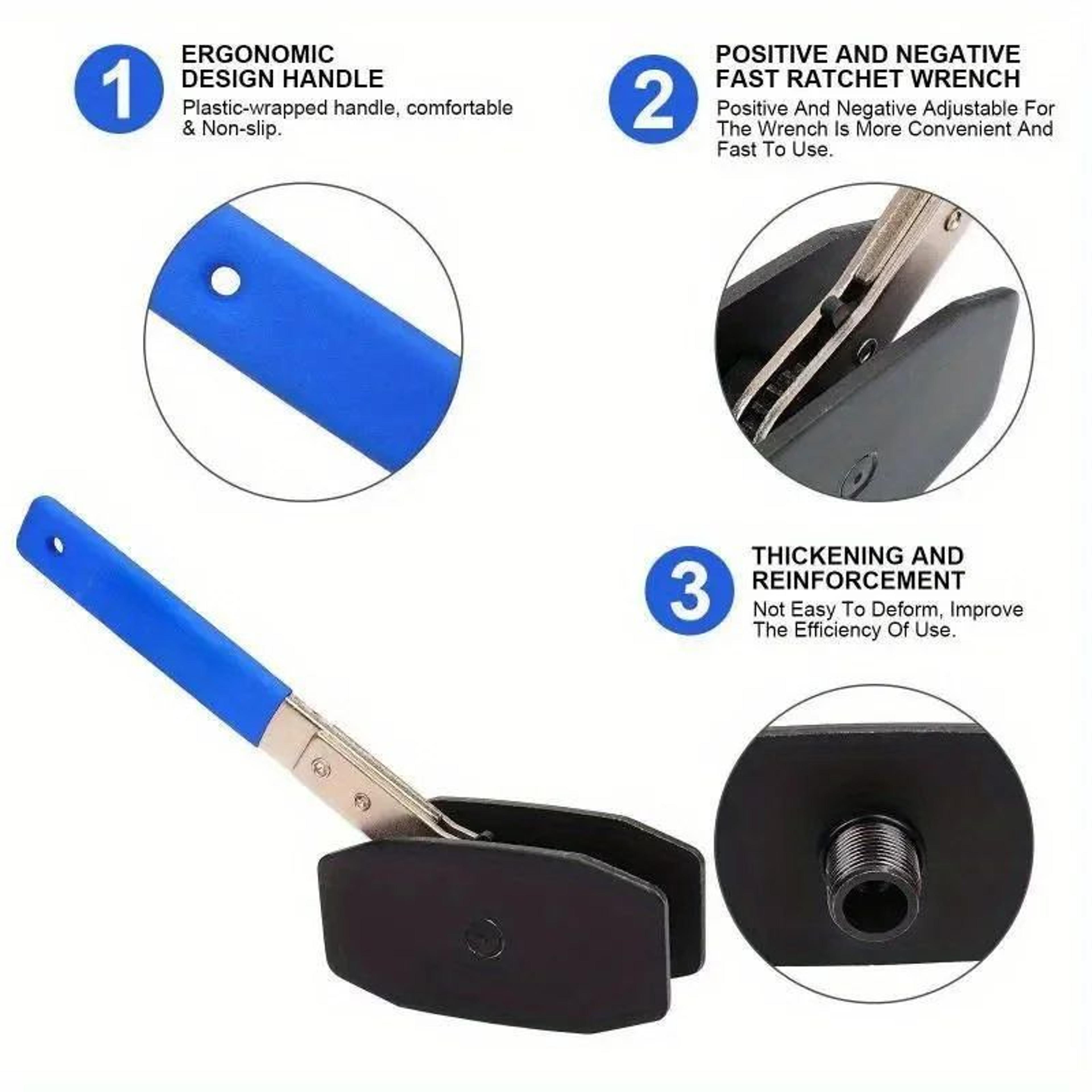 Steel Ratchet Brake Caliper Piston Spreader Tool  Single Twin  Quad Disc Brake Pad Separator 4