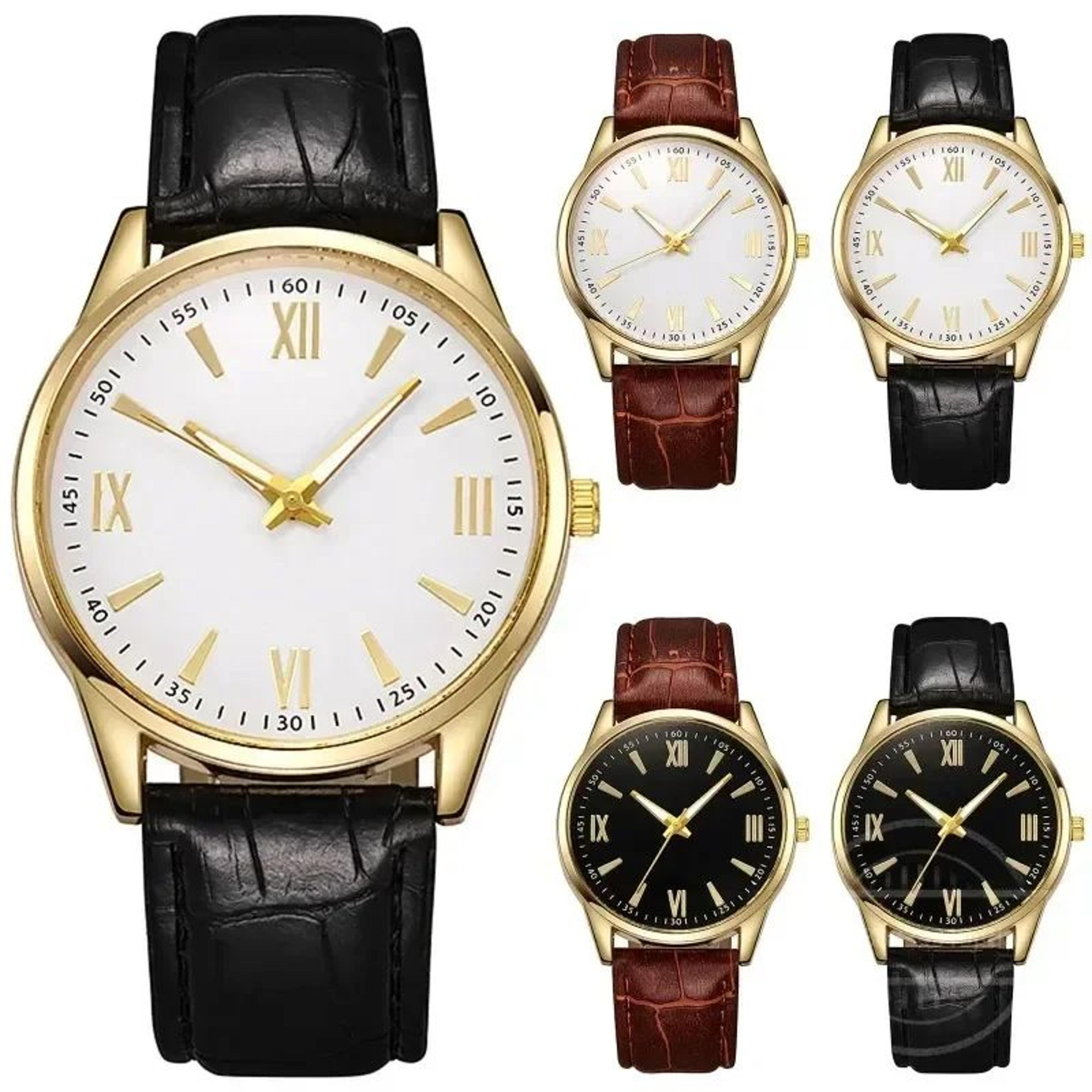 Luxury Minimalist Mens Quartz Watch  Ultra Thin 40mm Business Leather Band Wristwatch 4