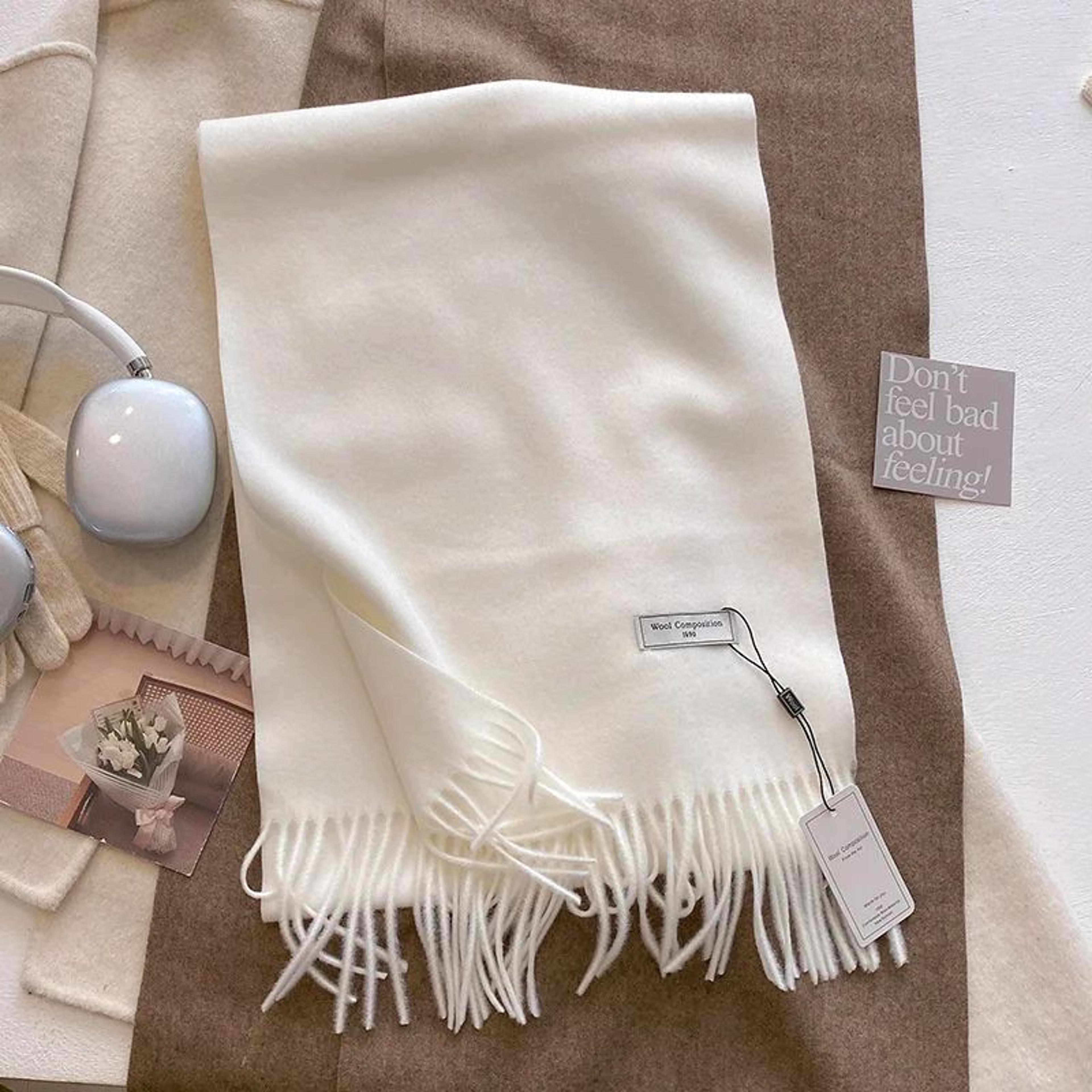 787in Luxury Winter Wool Blend Pashmina Scarf  Thick CashmereFeel Womens Shawl  Wrap 2024 1