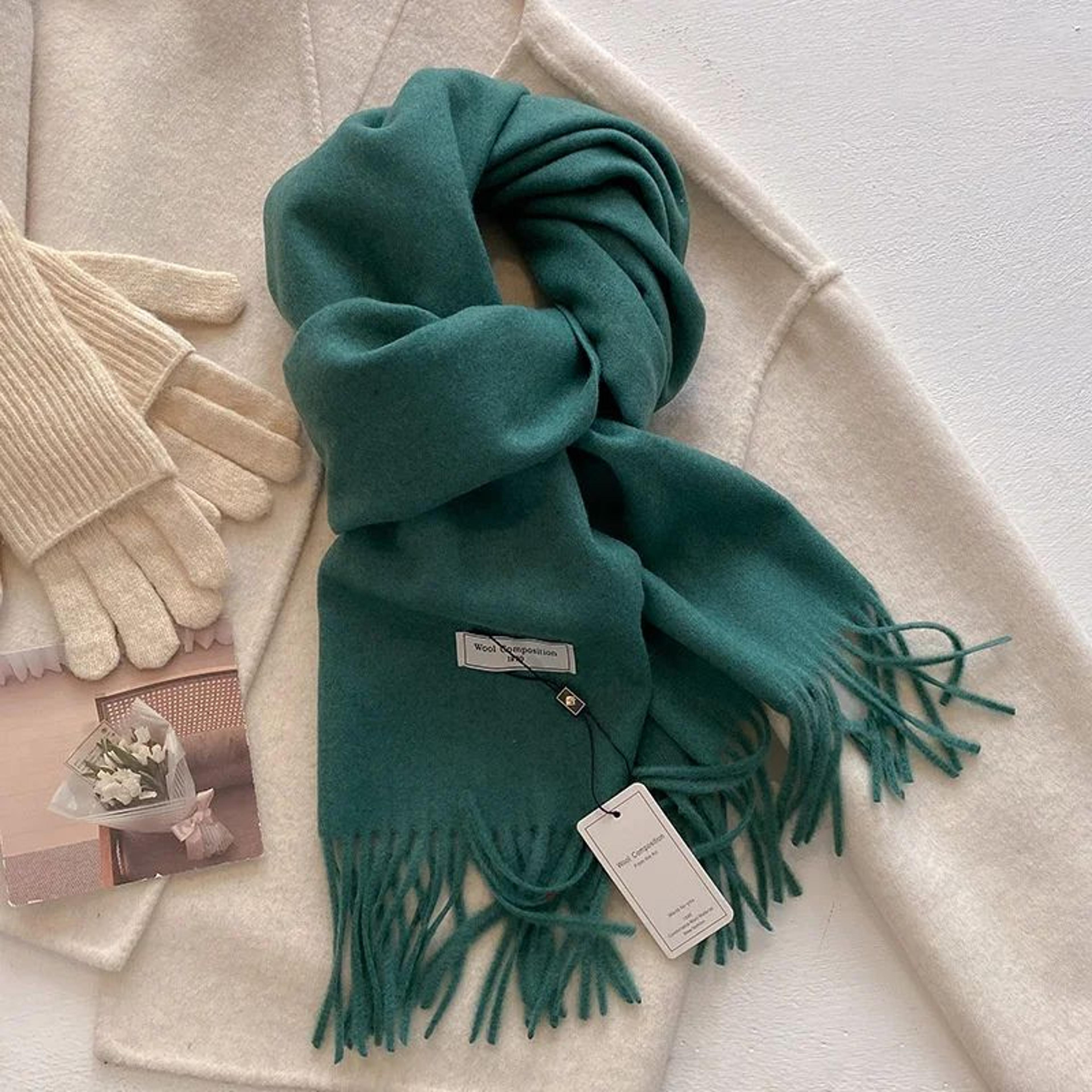 787in Luxury Winter Wool Blend Pashmina Scarf  Thick CashmereFeel Womens Shawl  Wrap 2024 22