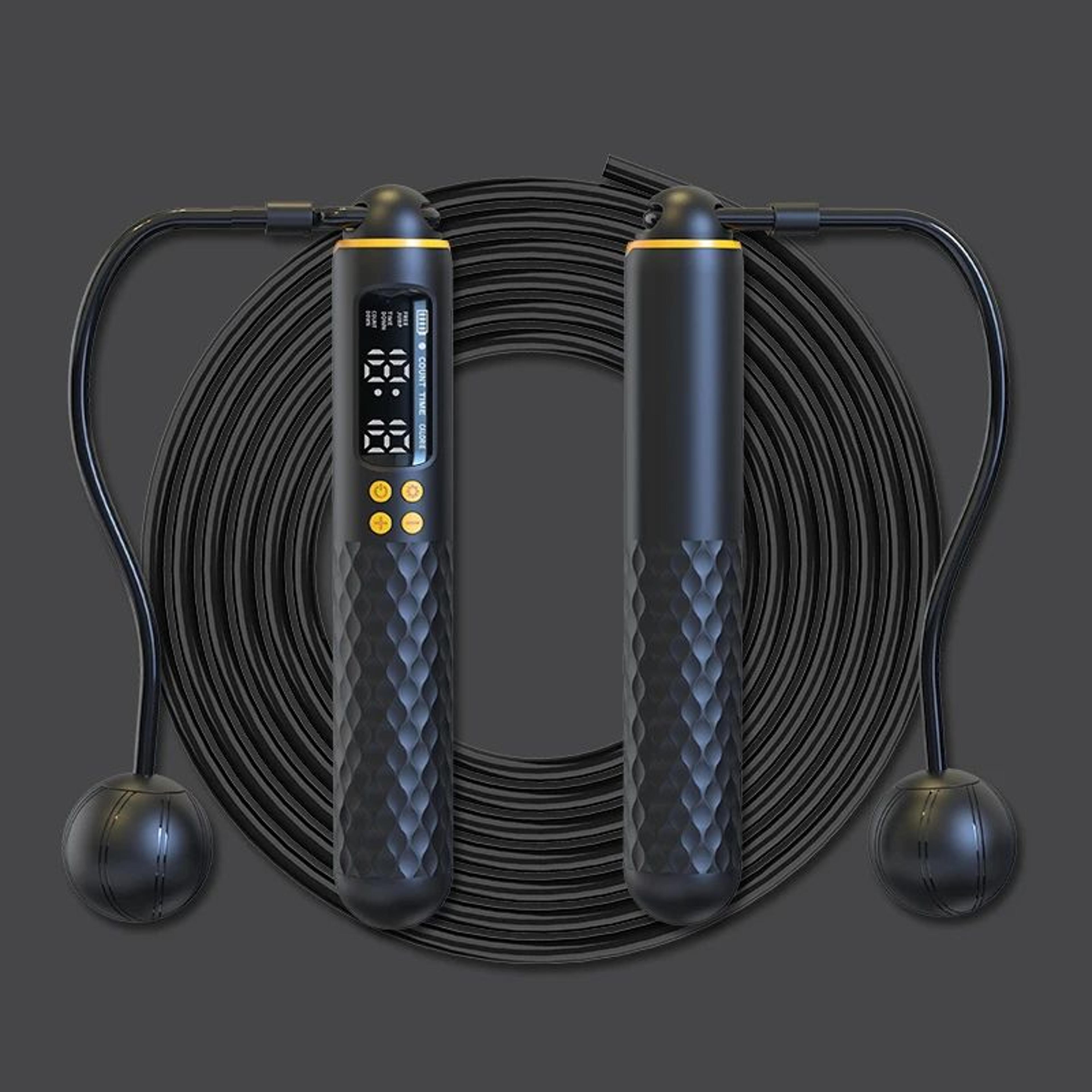 Rechargeable Digital Jump Rope With Calorie Counter  Adjustable Cordless Fitness Trainer 4