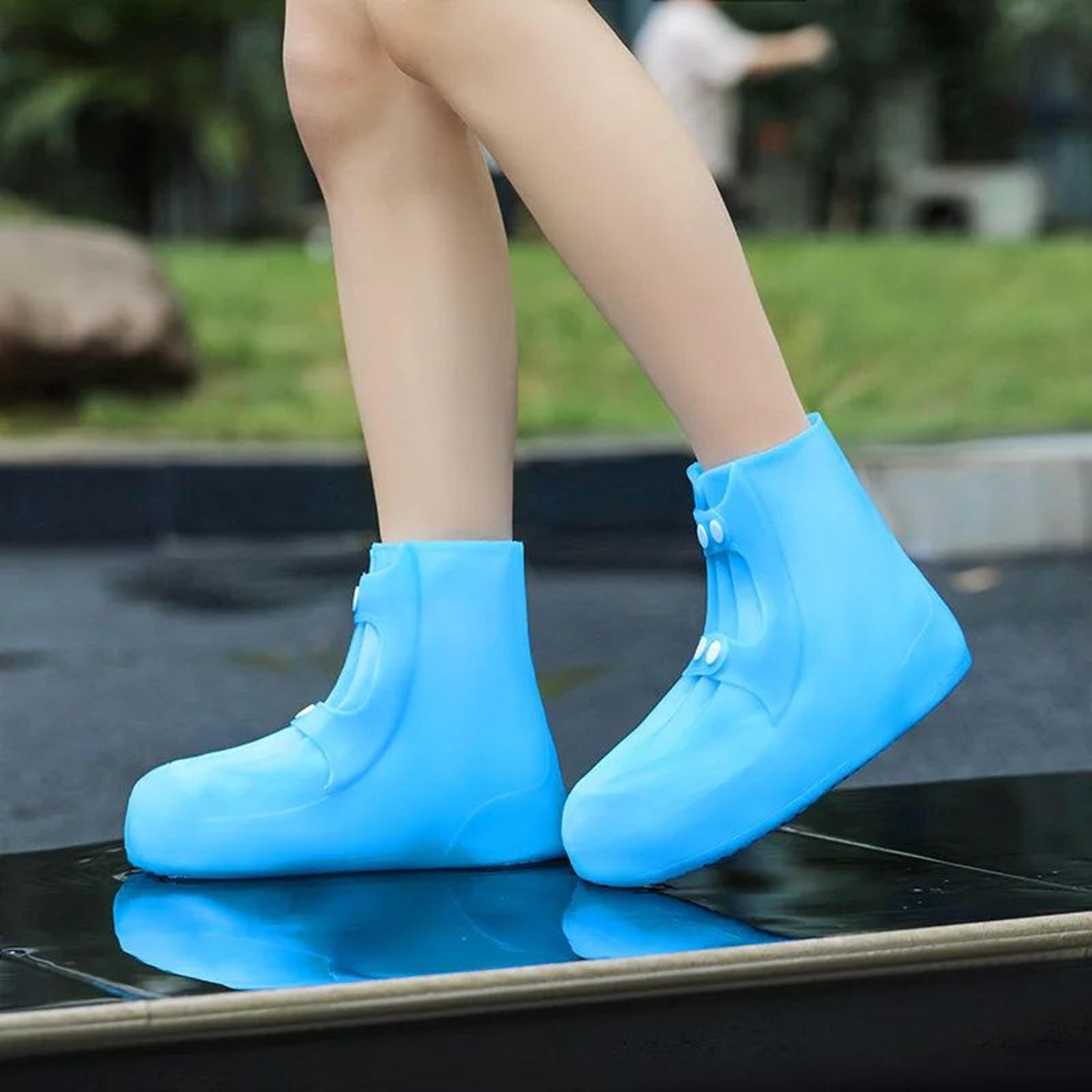 Reusable Waterproof PVC Shoe Covers  High Top Rain  Snow Boot Protectors For Outdoor Wear 7