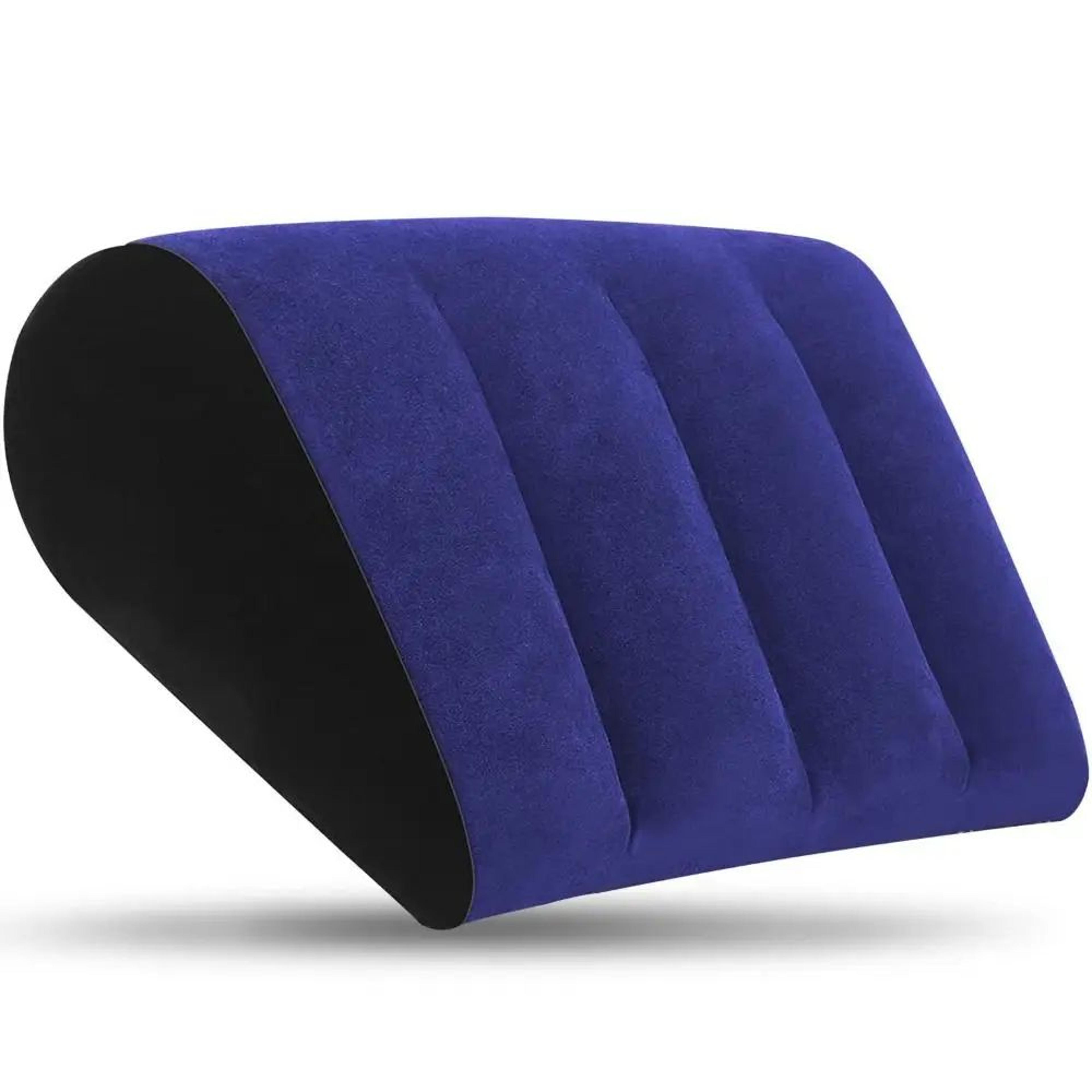 Inflatable PVC Flocking Wedge Pillow  Soft Triangle  Cylinder Support Cushion 3