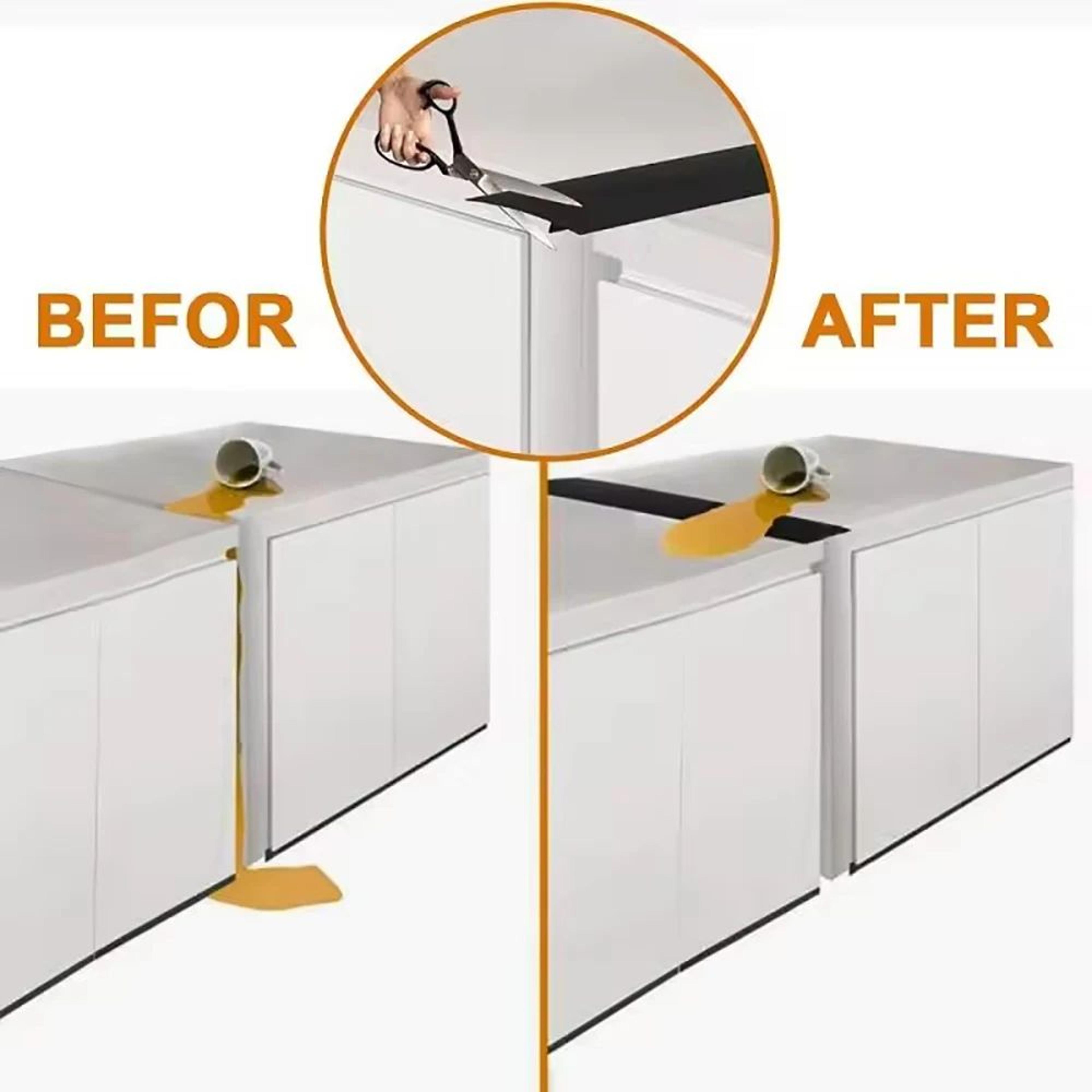 Silicone Stove Gap Cover Strip  AntiOil  AntiStain Kitchen Sealing Insert 0