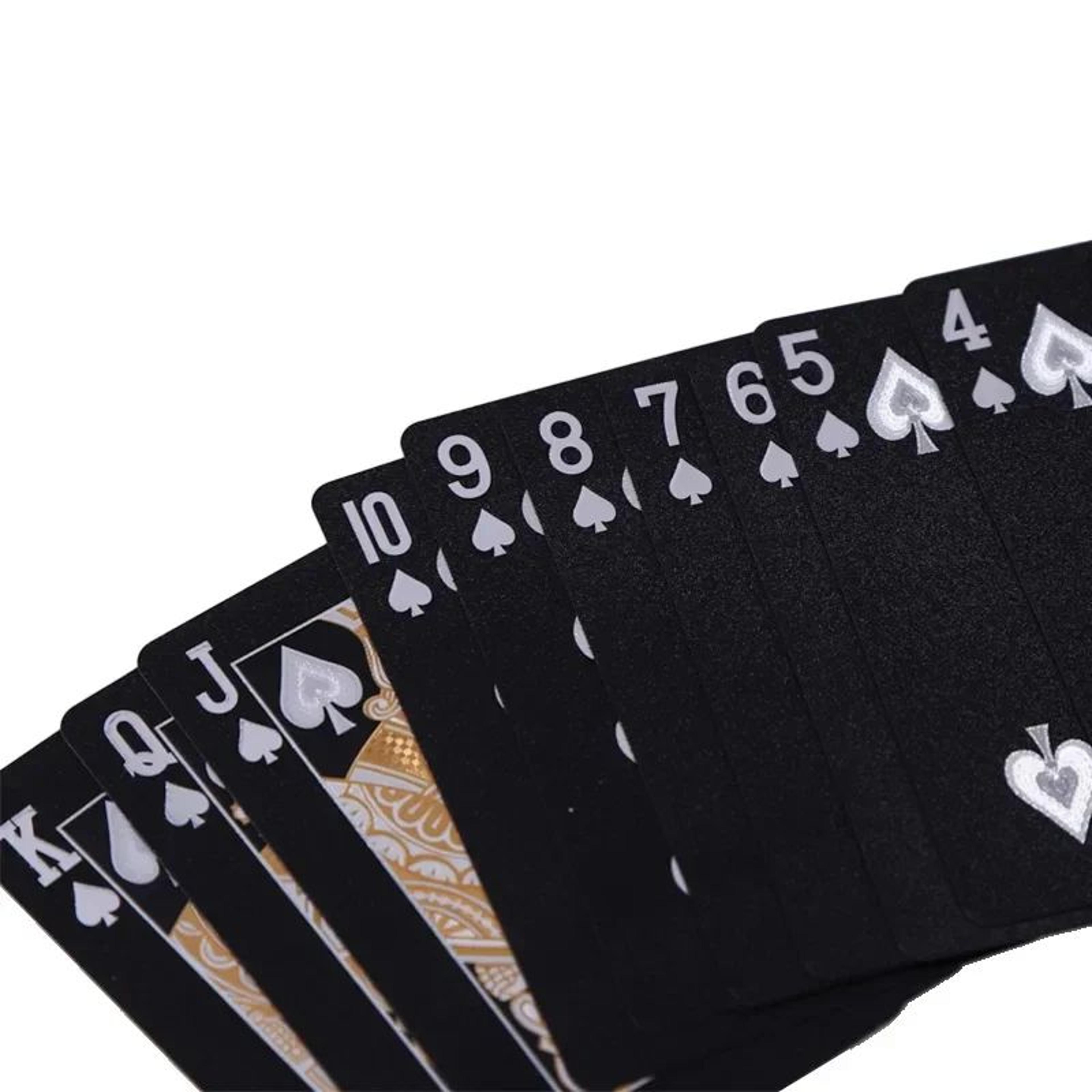 Royal Skull Waterproof Playing Cards  Luxury Gold  Silver Foil Poker Deck 0