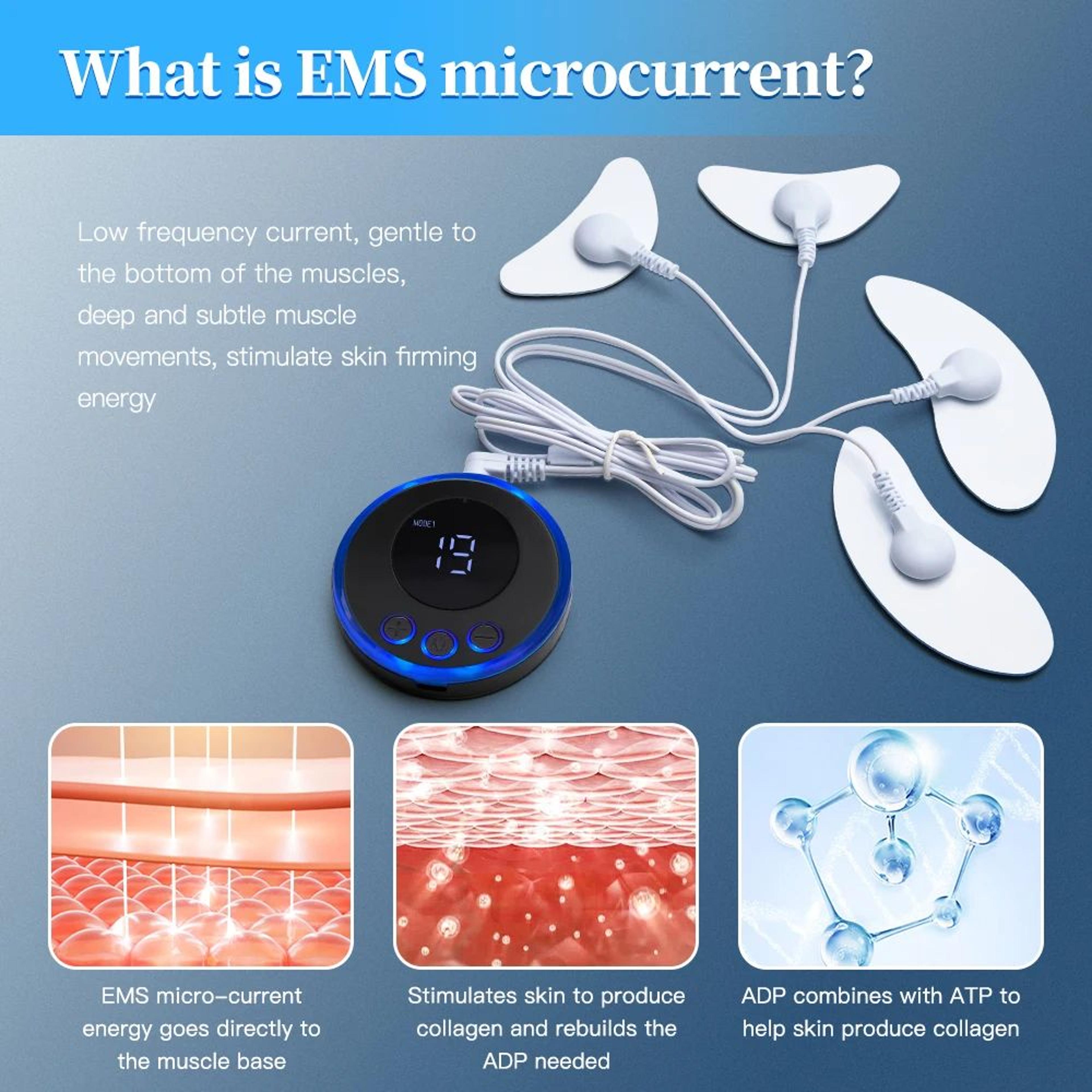 LiftGlow Pro EMS Facial Massager  Microcurrent Face  Neck Skin Tightening Device 2