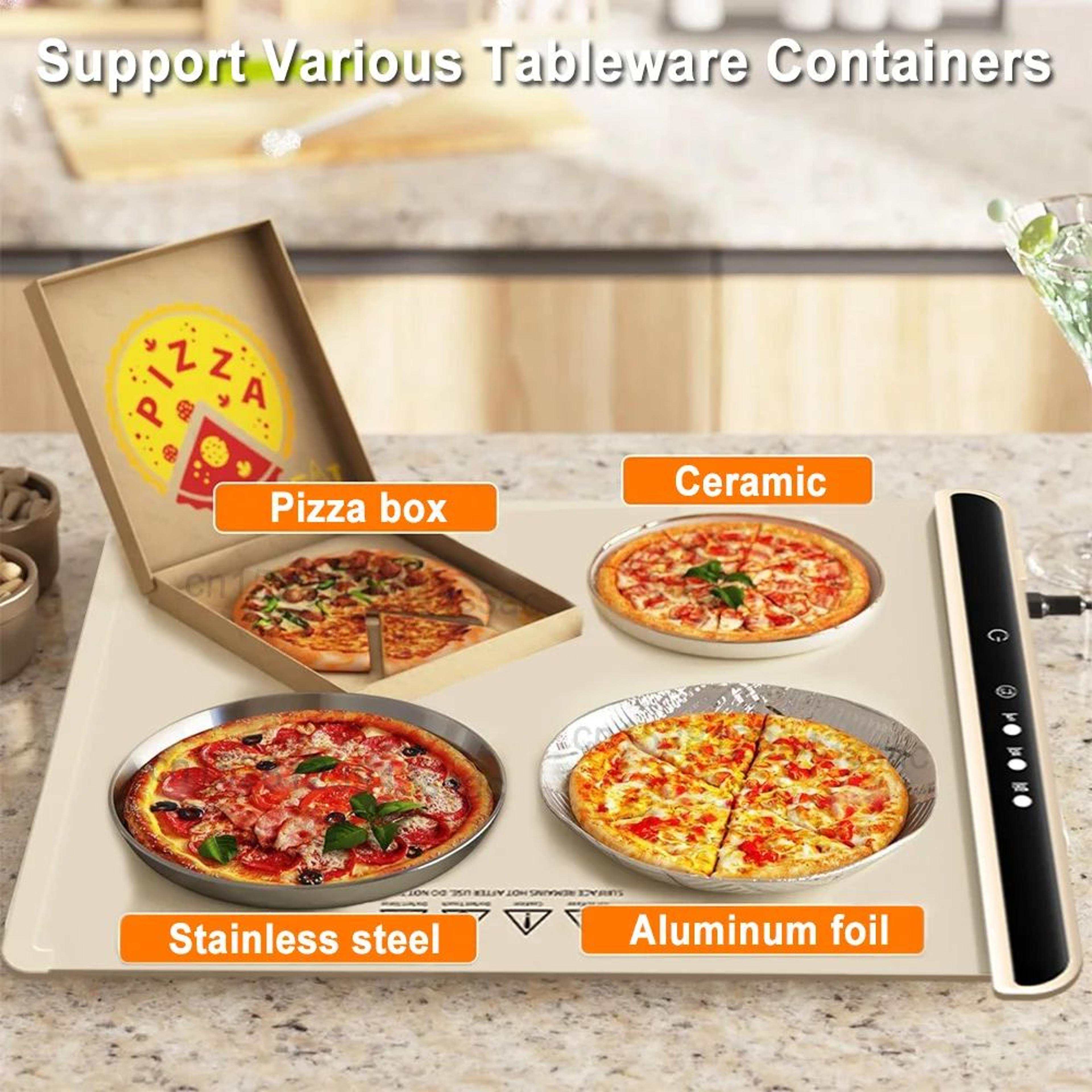 Cooskr Foldable Electric Warming Tray  Portable Full Surface FastHeating Food Warmer Mat 4