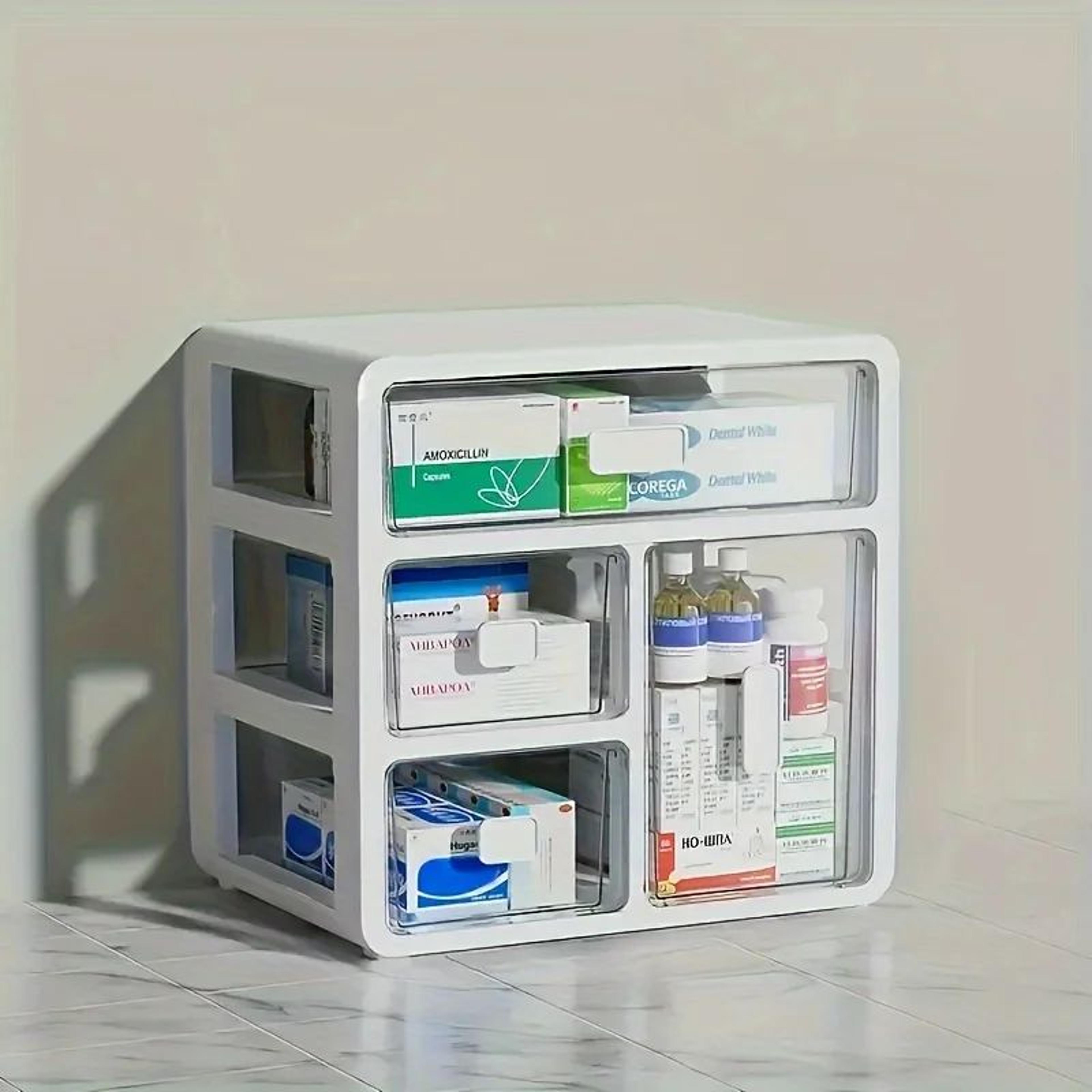 ProGuard MultiLayer Drawer Medicine Storage Cabinet  Large Capacity Medical Organizer For Clinics   0