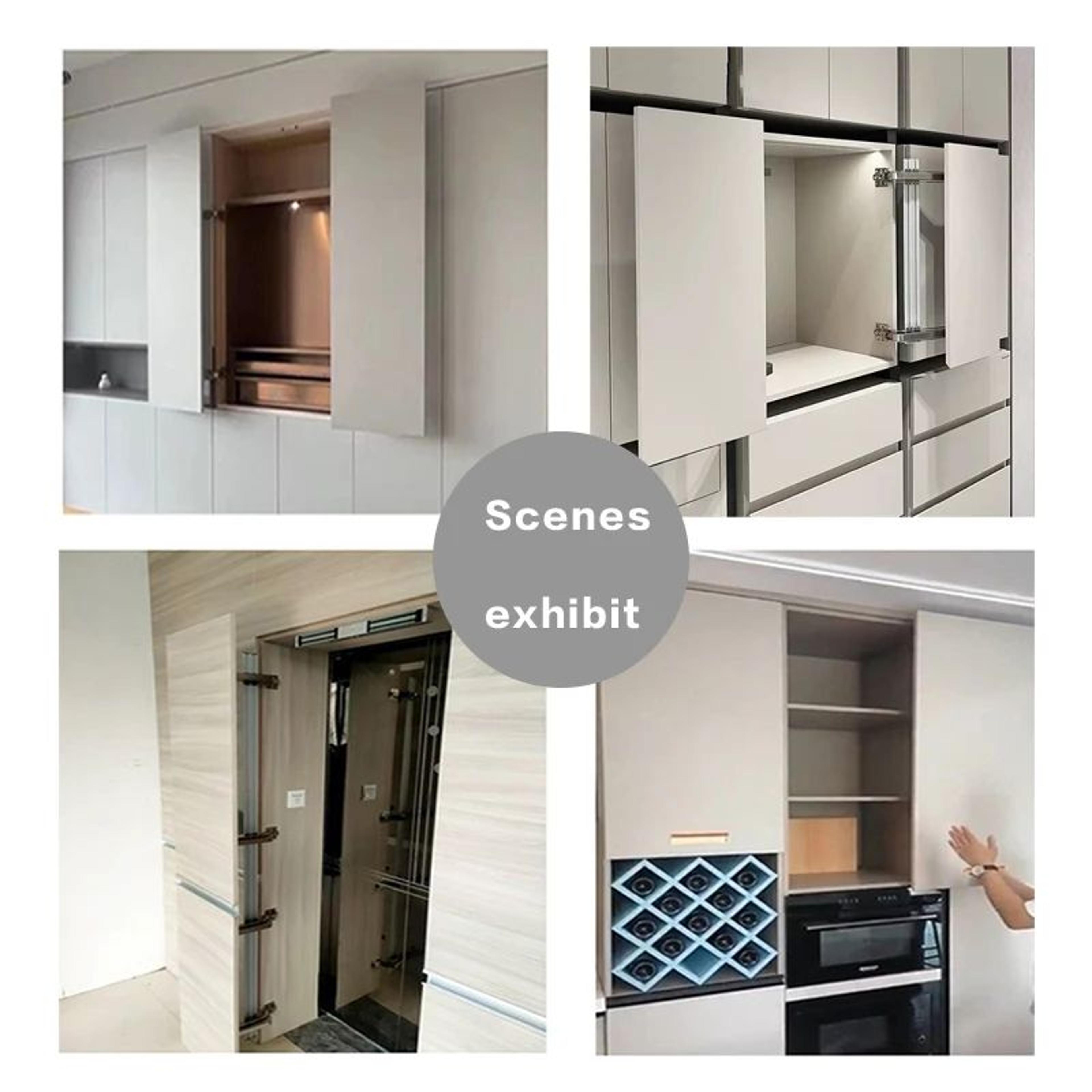 AeroSilent Aluminum Alloy Damping Door Hinges  3D Adjustable Soft Close Cabinet  Sliding Door Hardw