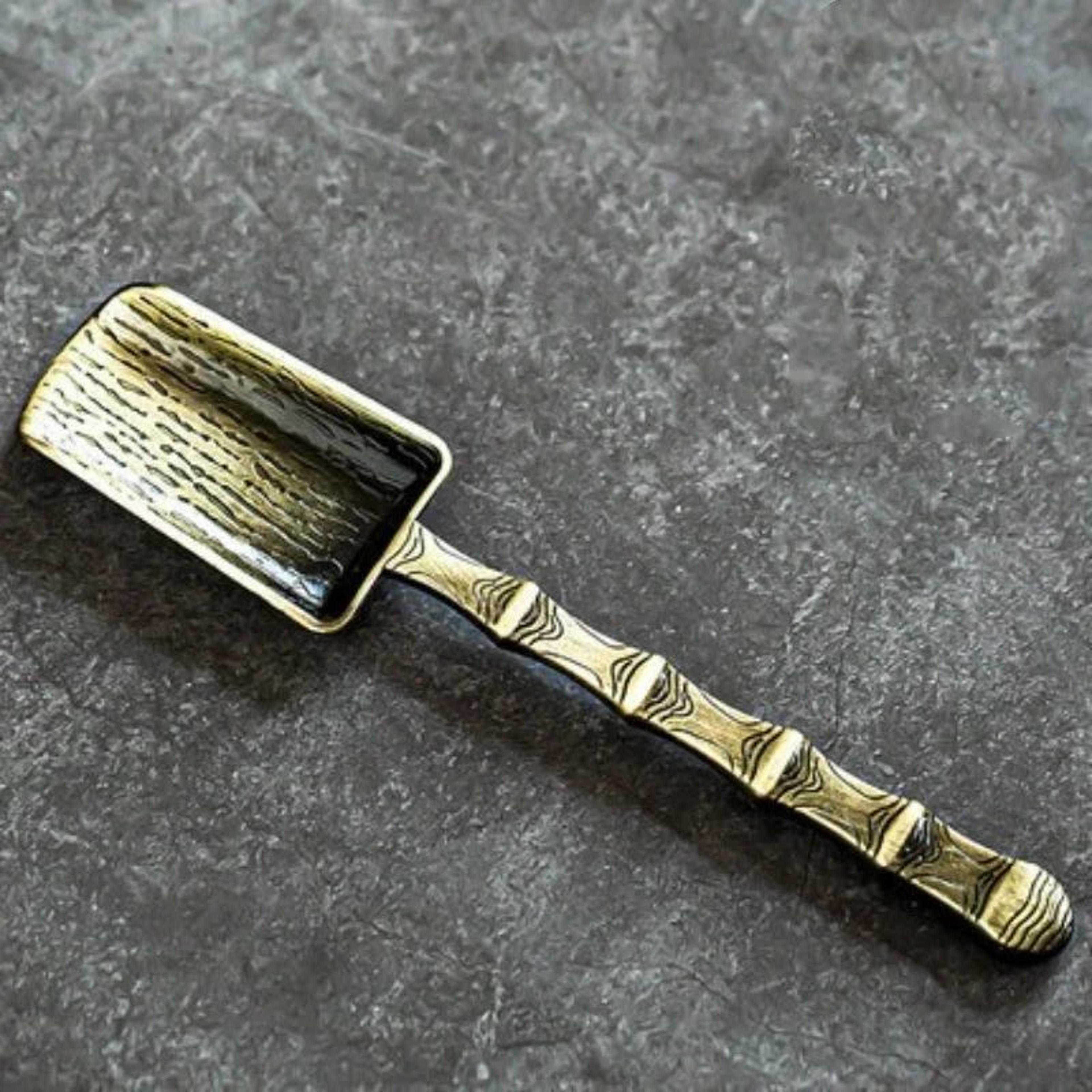 CloudElegance Alloy Tea Spoon  Retro Auspicious Cloud Kung Fu Tea Shovel Tool 9