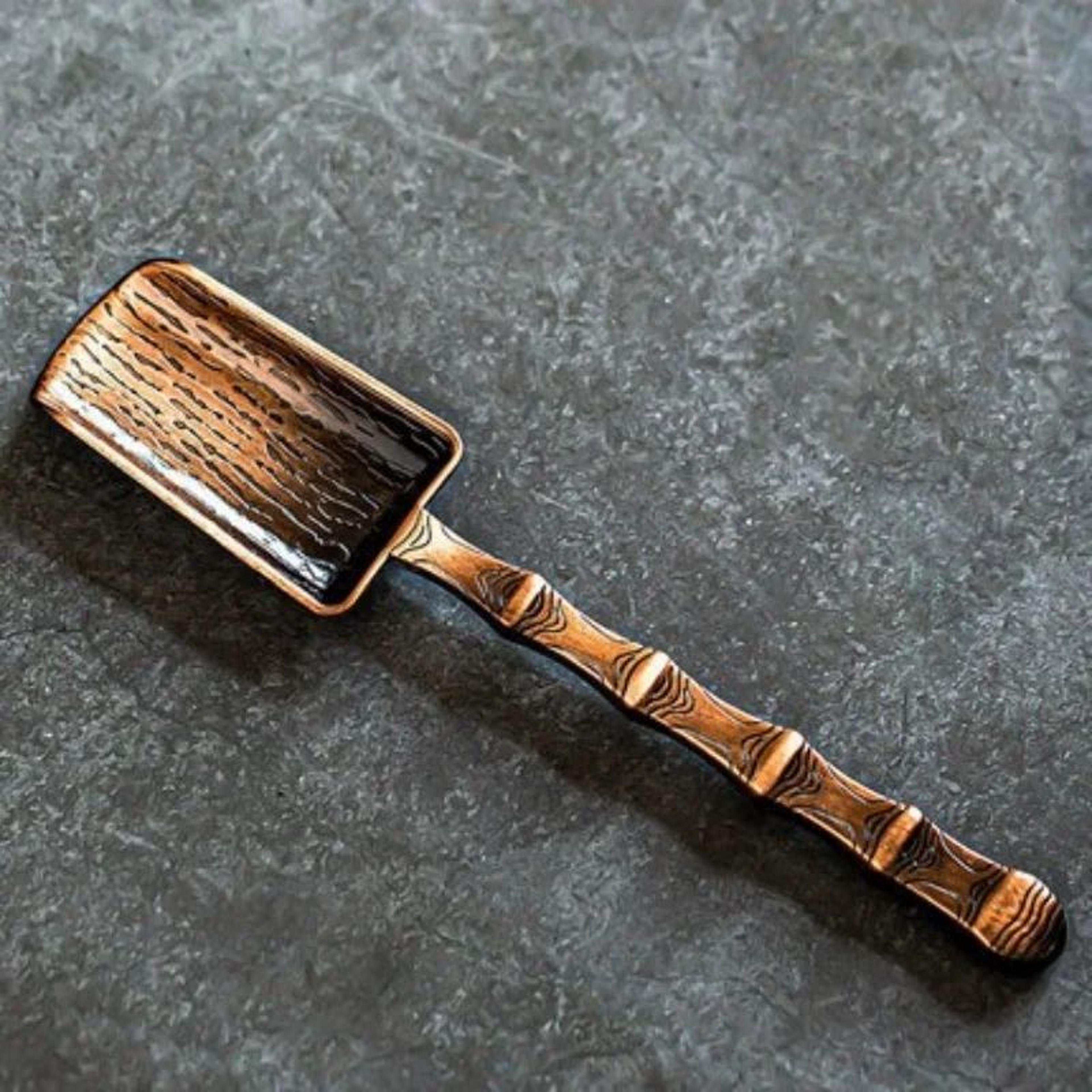 CloudElegance Alloy Tea Spoon  Retro Auspicious Cloud Kung Fu Tea Shovel Tool 10
