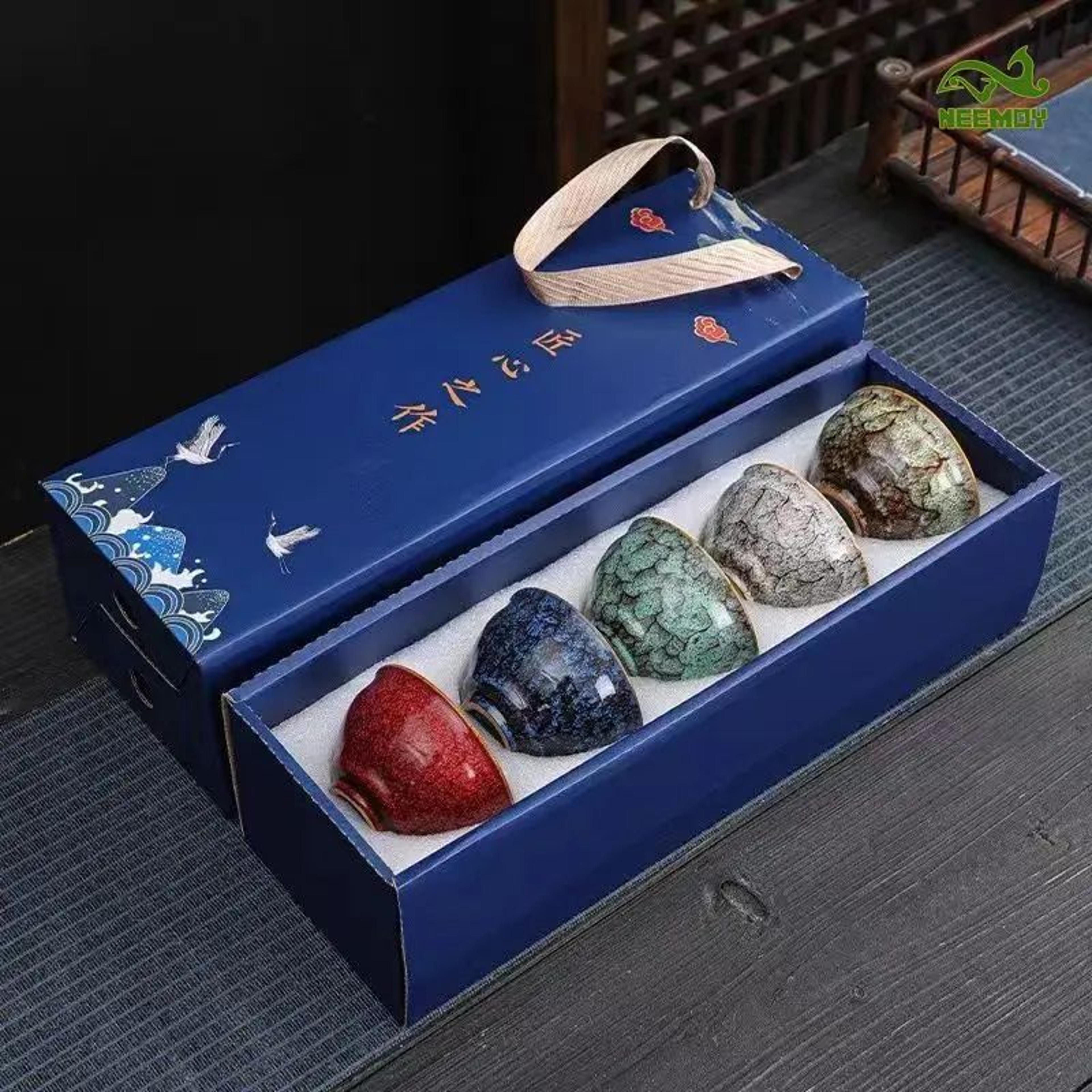 Harmony Elements Ceramic Kung Fu Tea Set  Five Elements Chinese Master Cup  Teacup Gift Collection 1