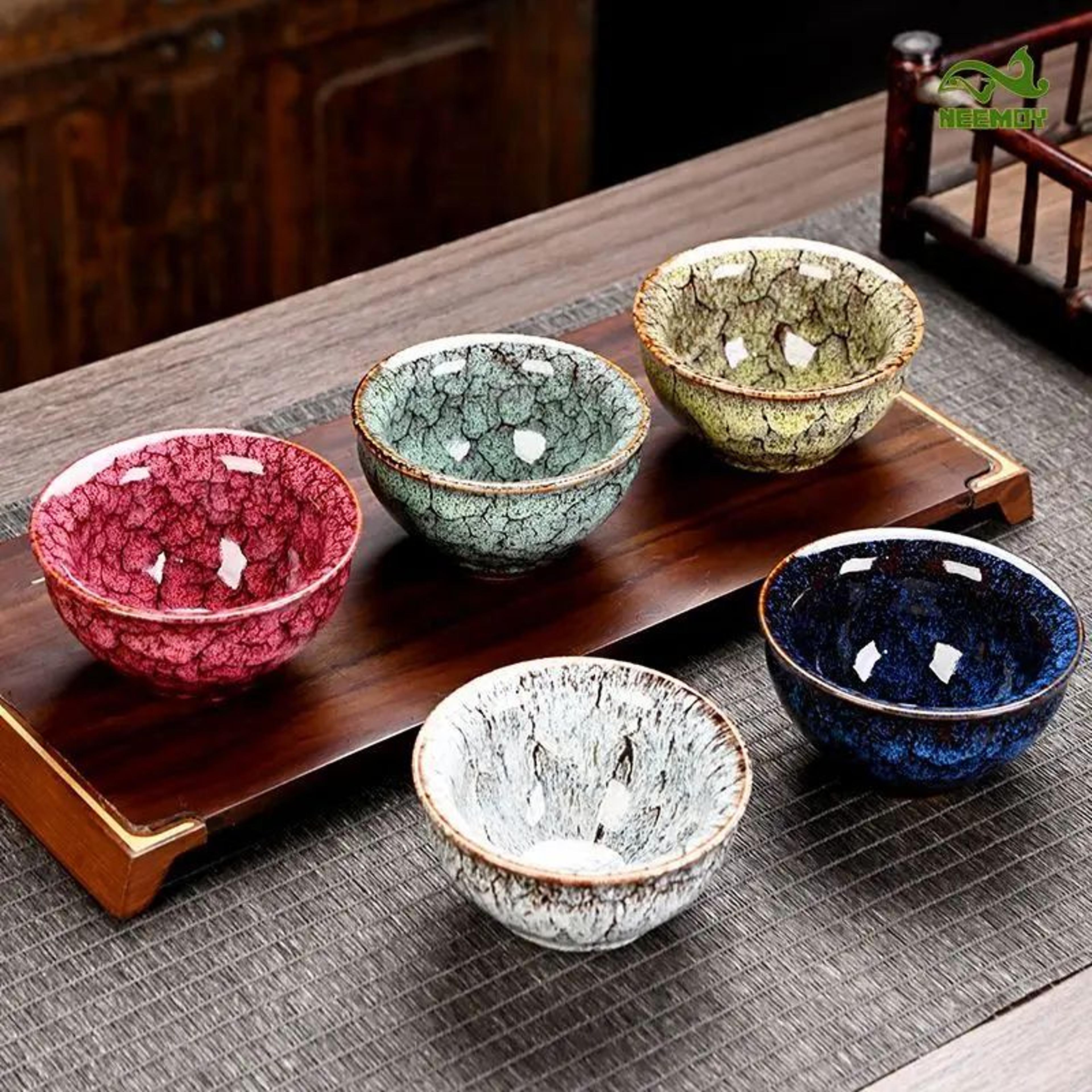 Harmony Elements Ceramic Kung Fu Tea Set  Five Elements Chinese Master Cup  Teacup Gift Collection 2
