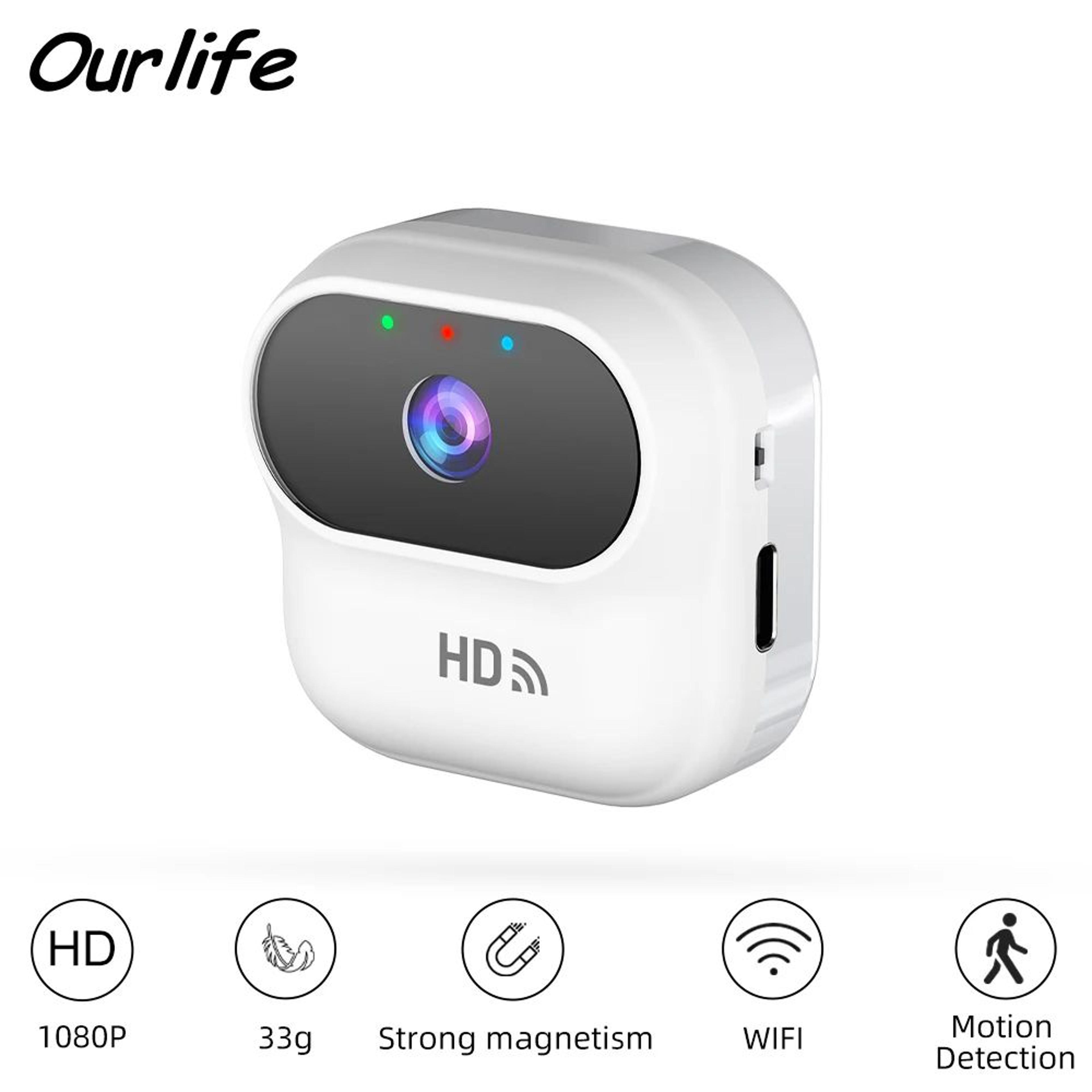 Ourlife A800 Mini WiFi Security Camera 1080P  Smart Home Surveillance Cam With Motion Tracking 0