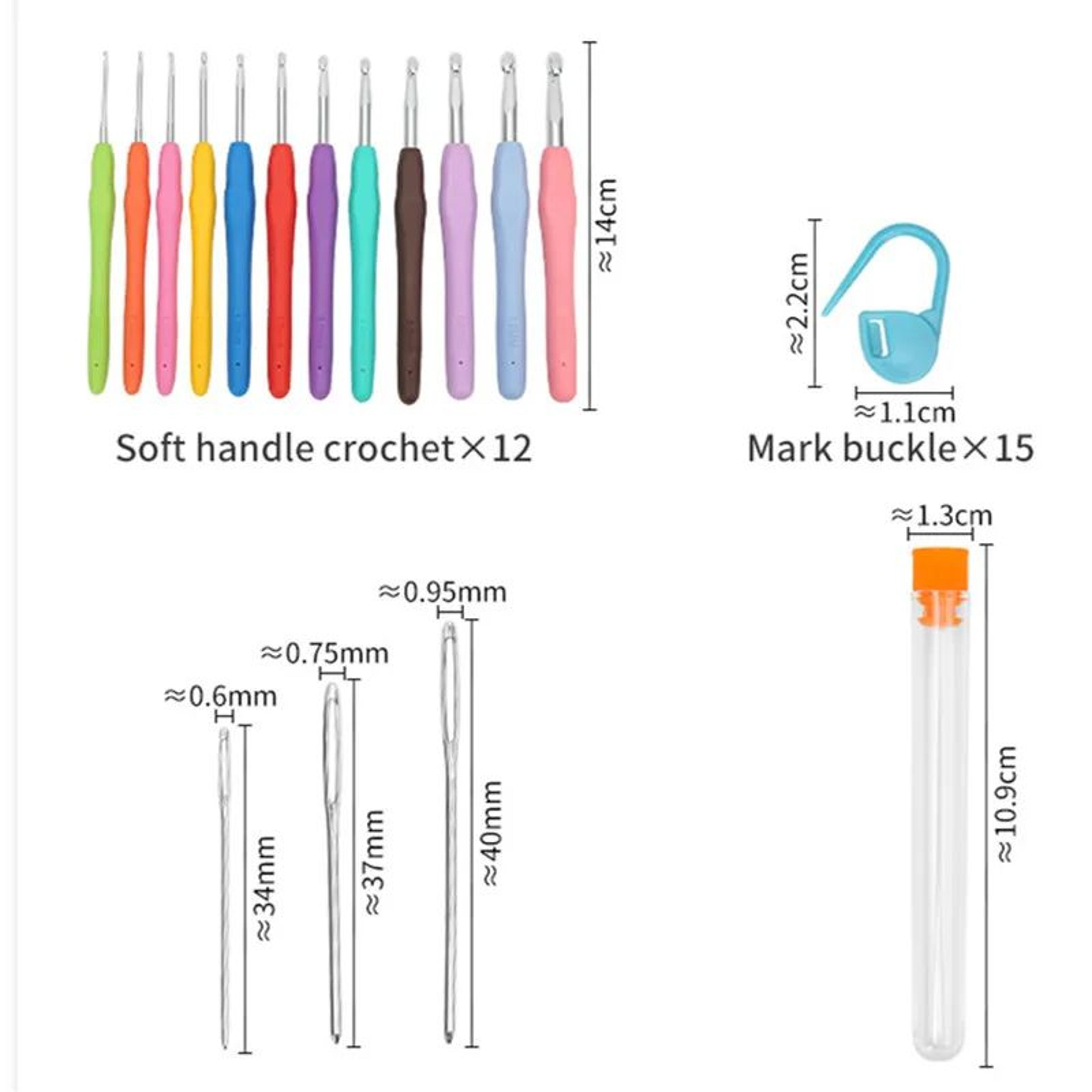 ComfortGrip ExtraLong Ergonomic Crochet Hook Set For Beginners  Arthritis Relief 4