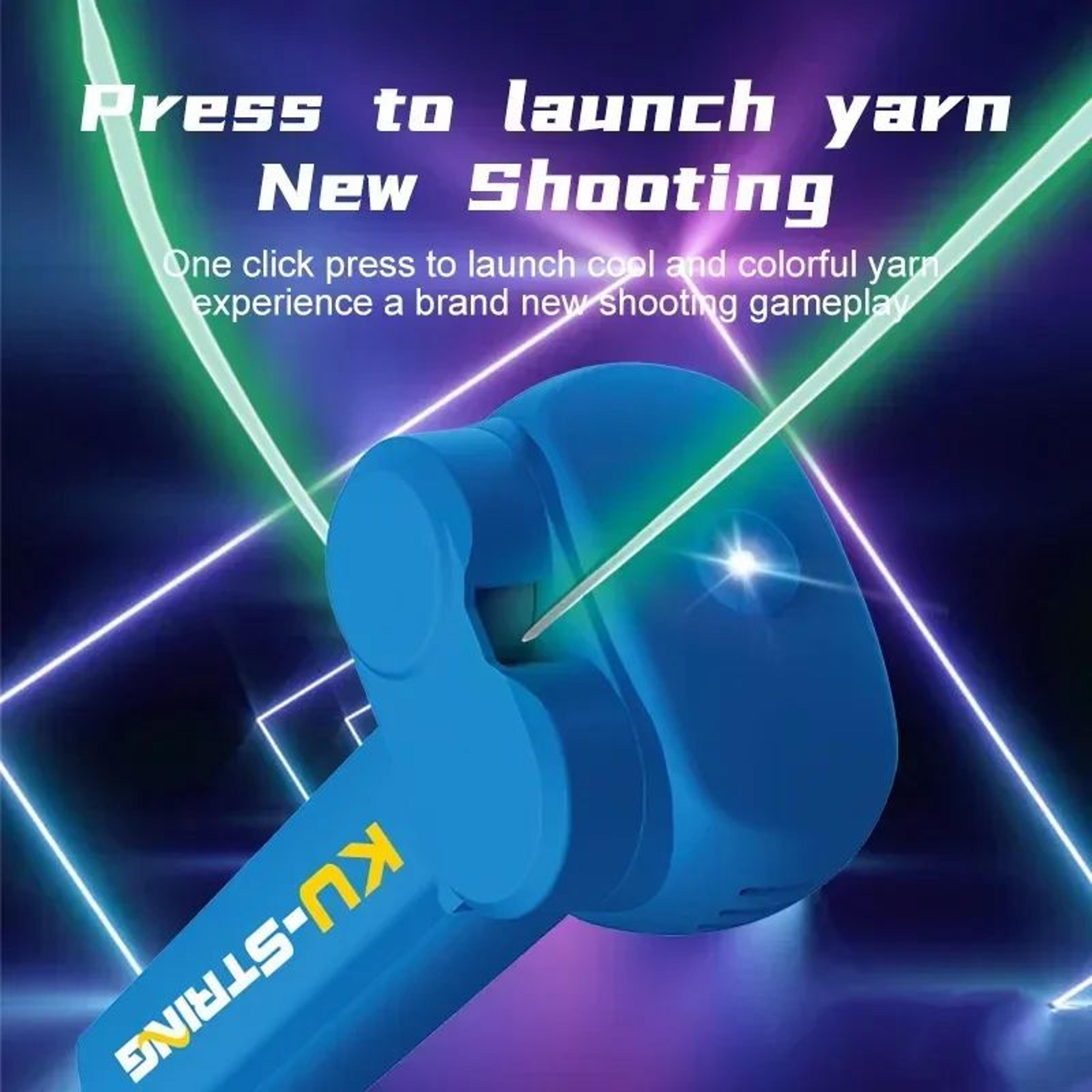 Glow In The Dark String Launcher Toy  Luminous Handheld Light Rope Stress Relief Party Gift 3