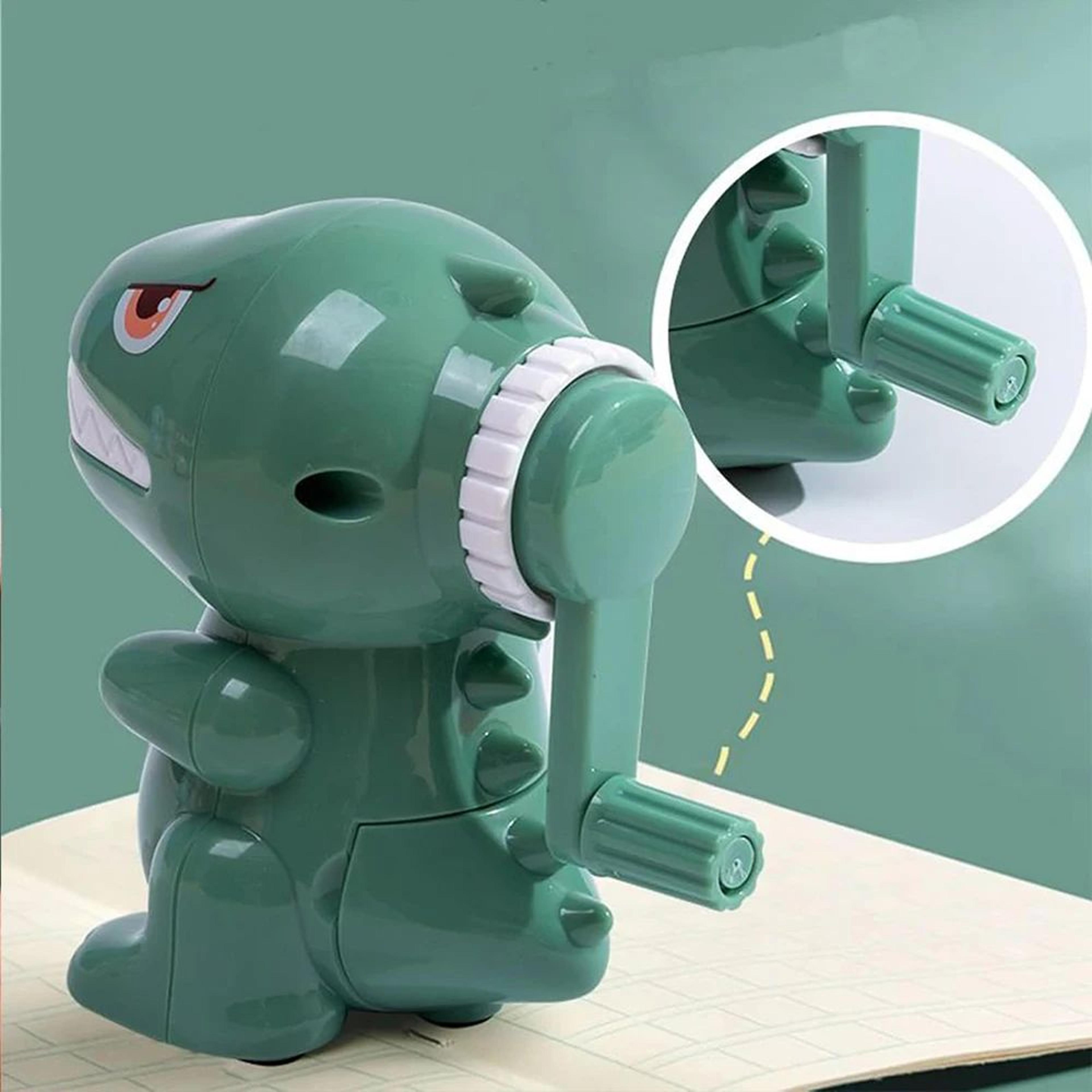 Cartoon Dinosaur Manual Pencil Sharpener  Fast Sharpening Hand Crank School Sharpener 2
