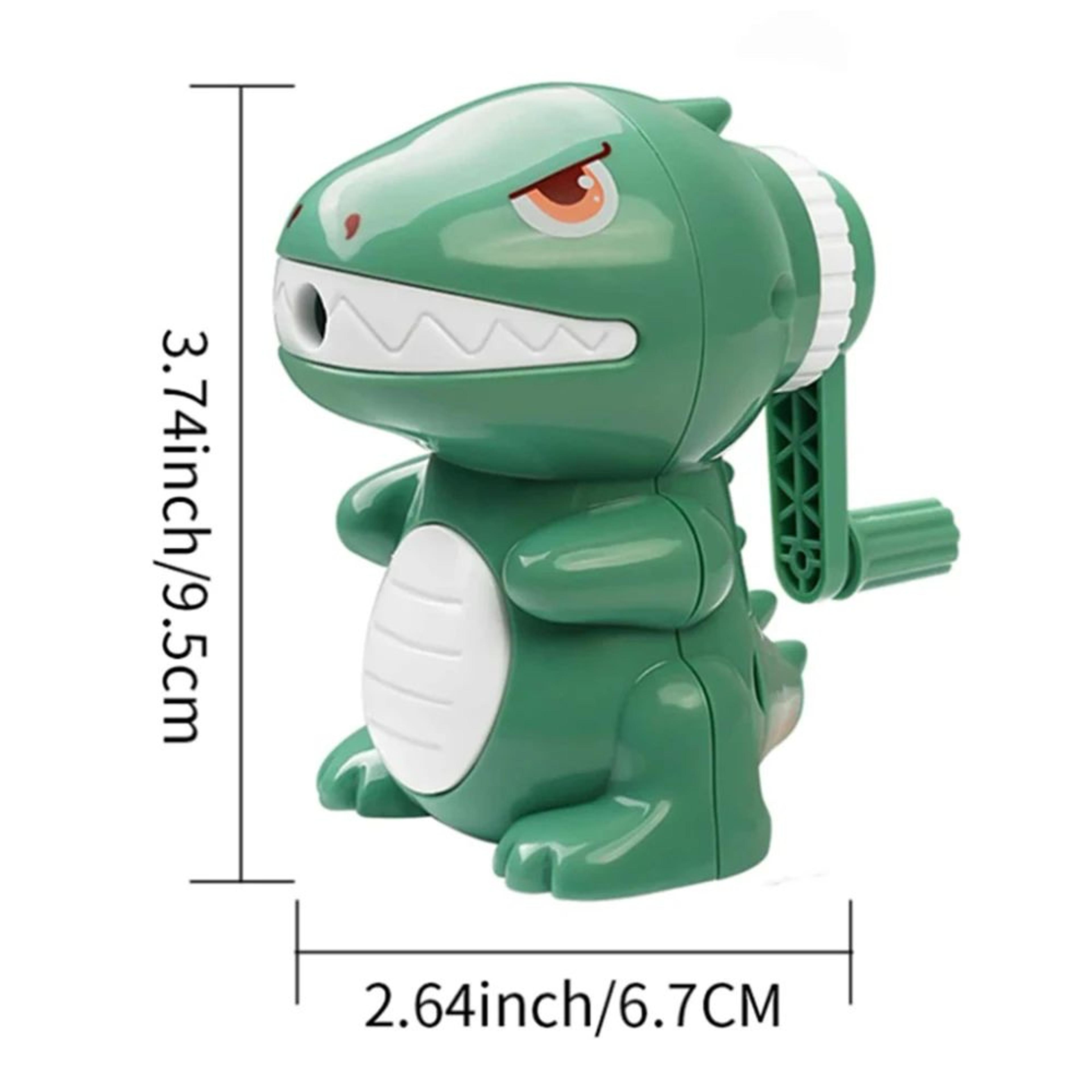 Cartoon Dinosaur Manual Pencil Sharpener  Fast Sharpening Hand Crank School Sharpener 6