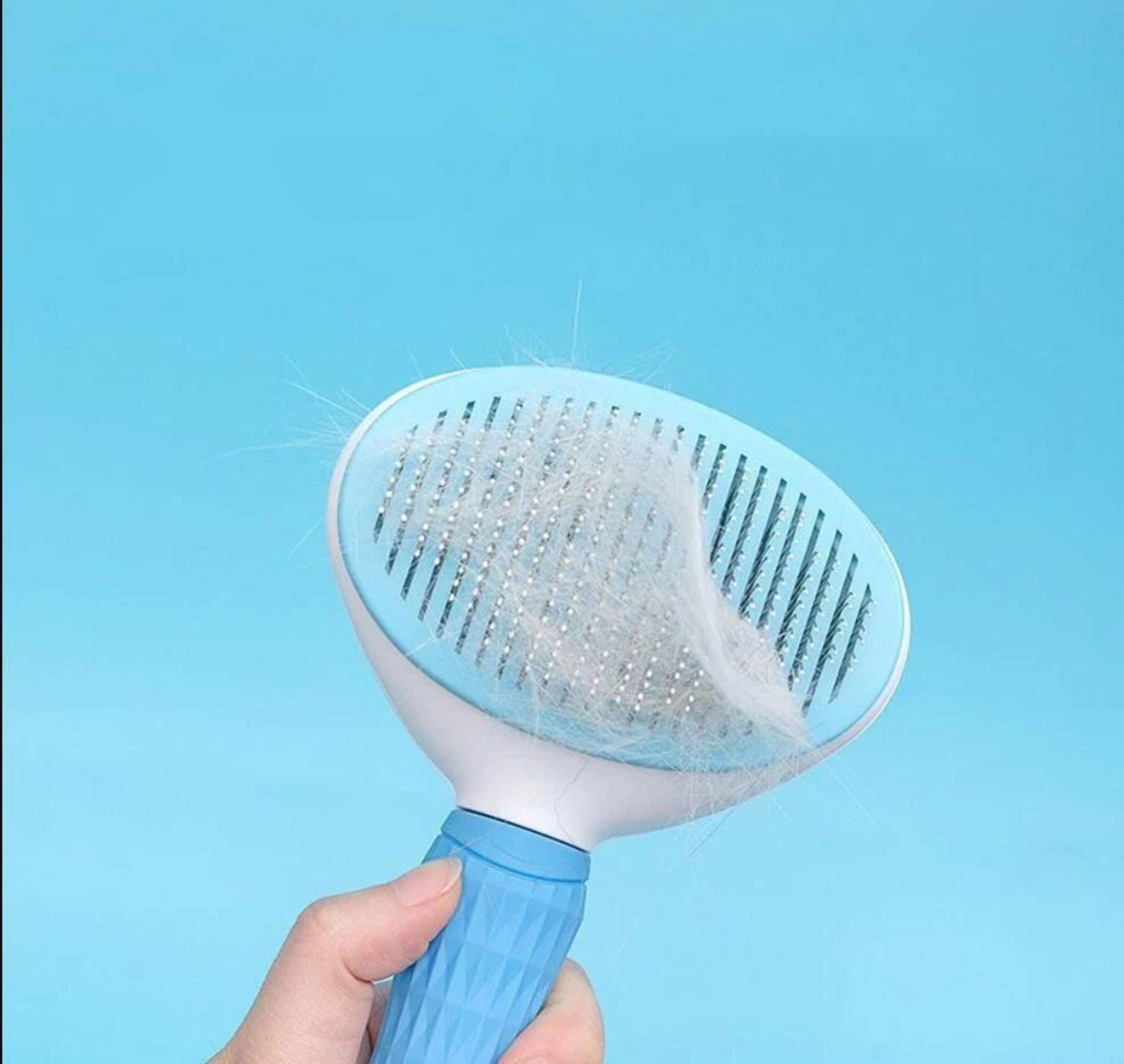 Stainless Steel Pet Grooming Brush  Dog  Cat Hair Deshedding Comb For Long Fur 3