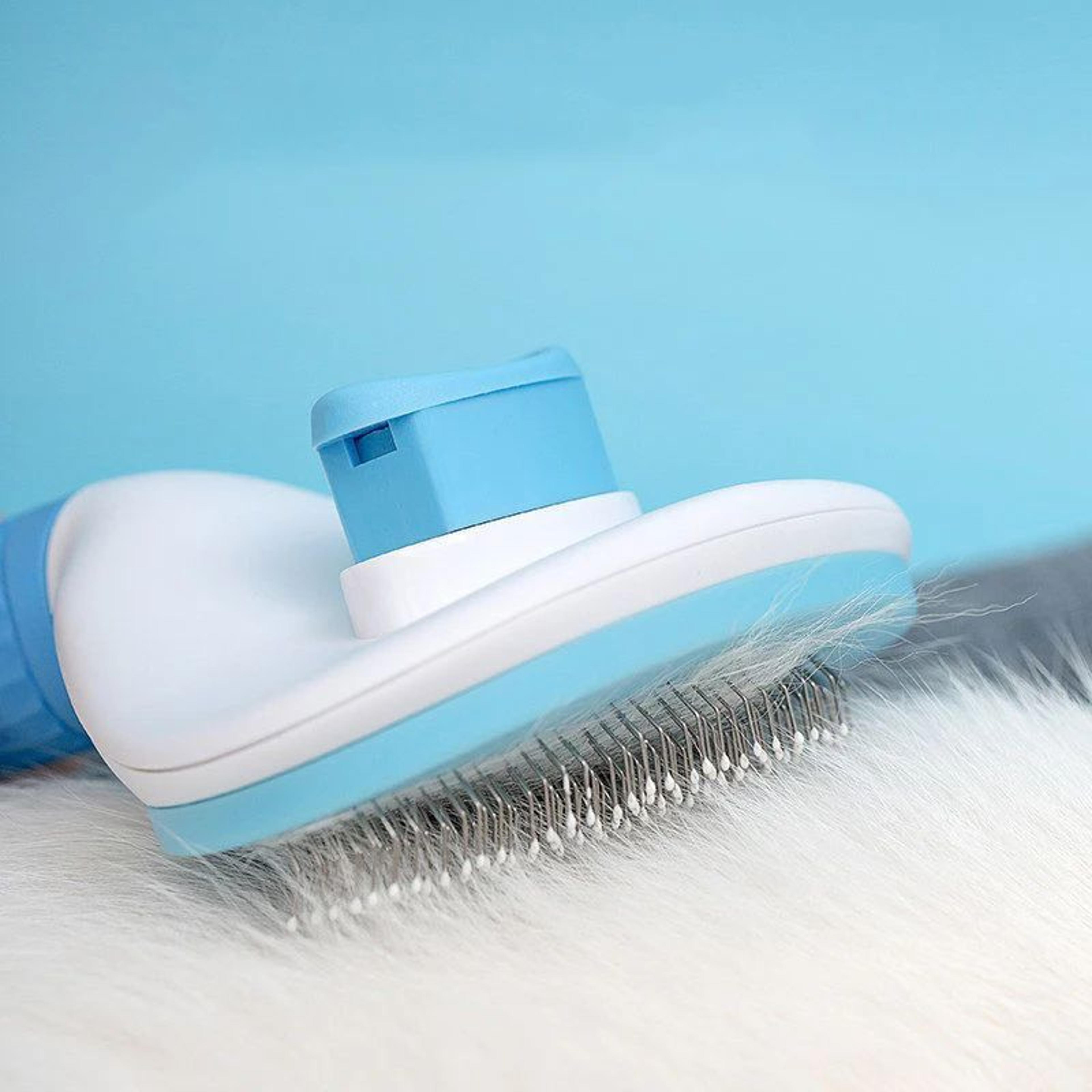 Stainless Steel Pet Grooming Brush  Dog  Cat Hair Deshedding Comb For Long Fur 4