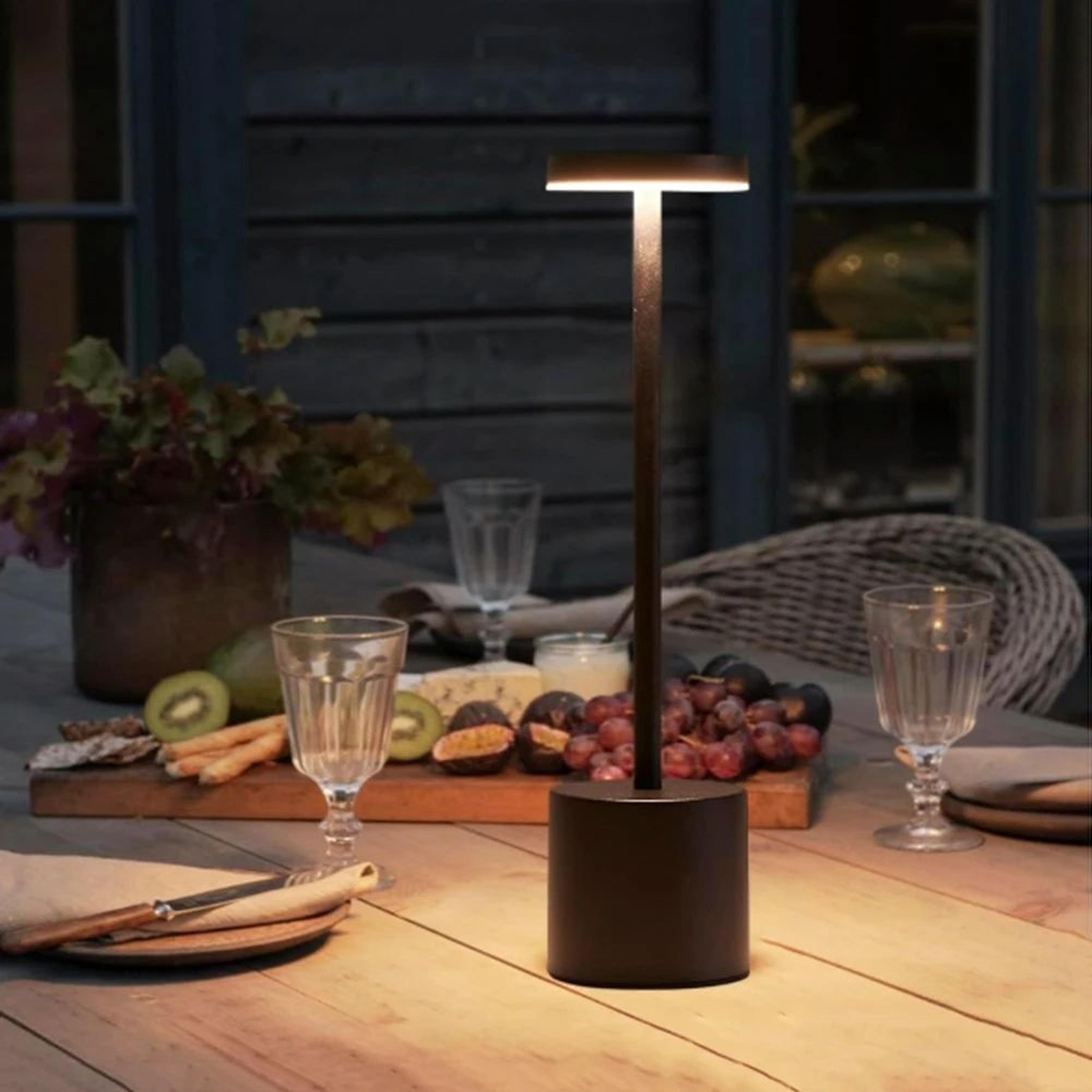 Rechargeable Cordless LED Table Lamp  3Color Dimmable Touch Bedside Lamp 2