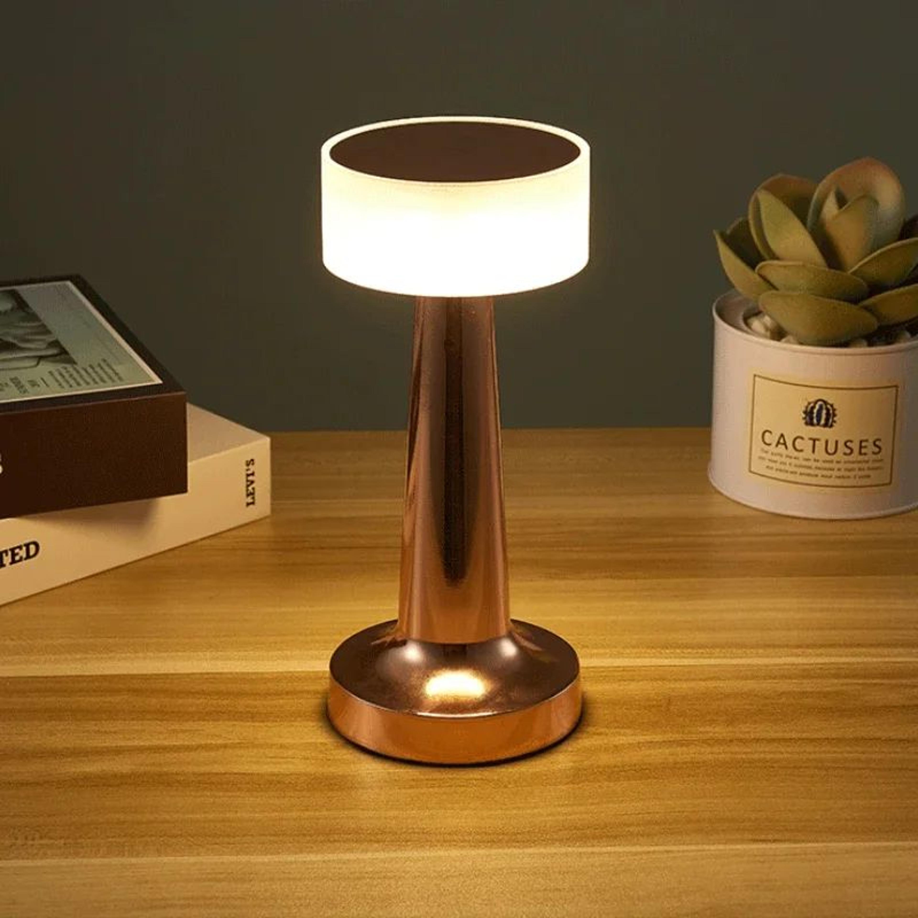 Rechargeable LED Bar Table Lamp  Gold Touch Dimmable Wireless Night Light 4