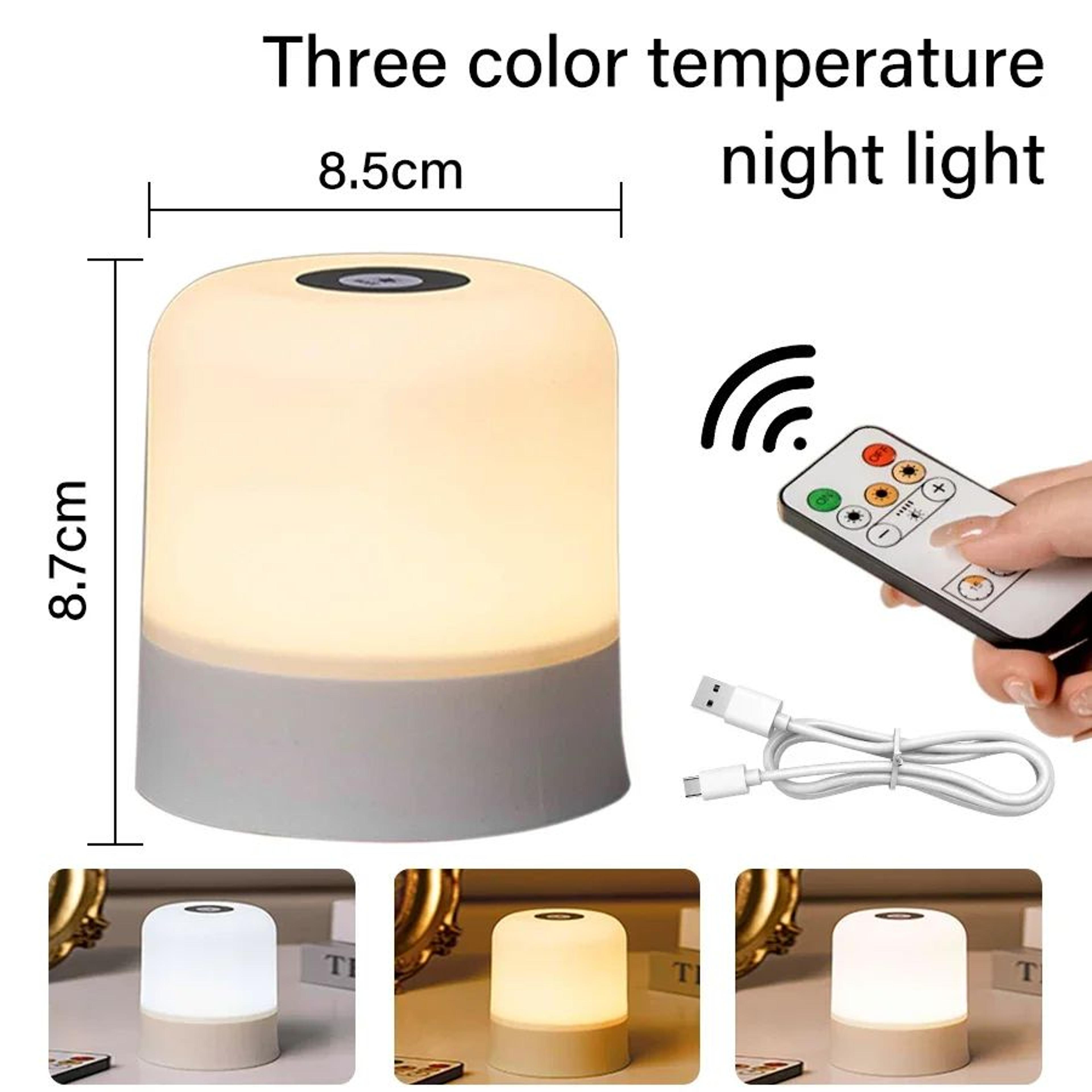 13Color LED Touch  Remote Table Lamp  Rechargeable Dimmable Bedside Night Light 6