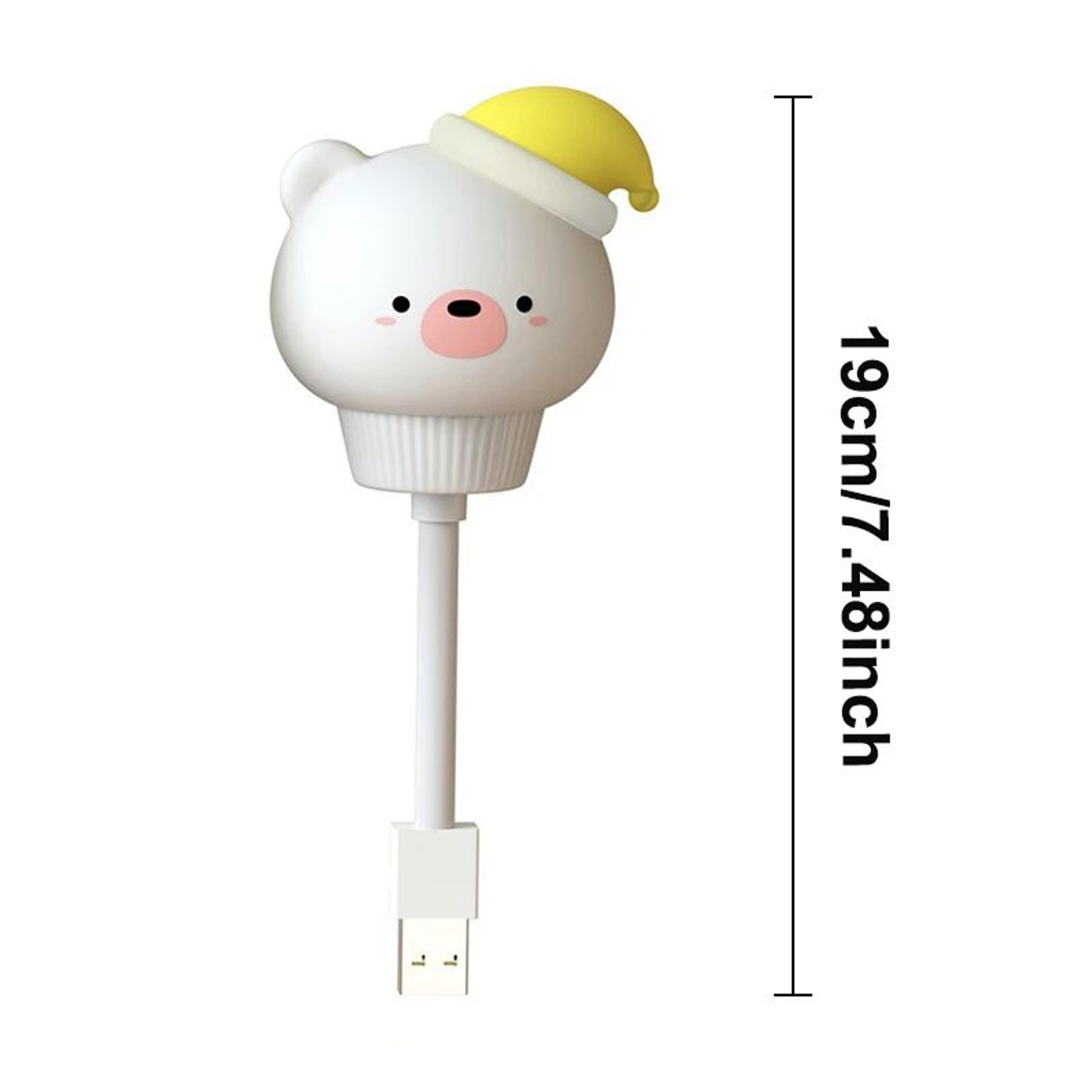 Cute Cartoon Bear  Kitten USB LED Night Light  Voice  Remote Control Kids Bedside Lamp 7
