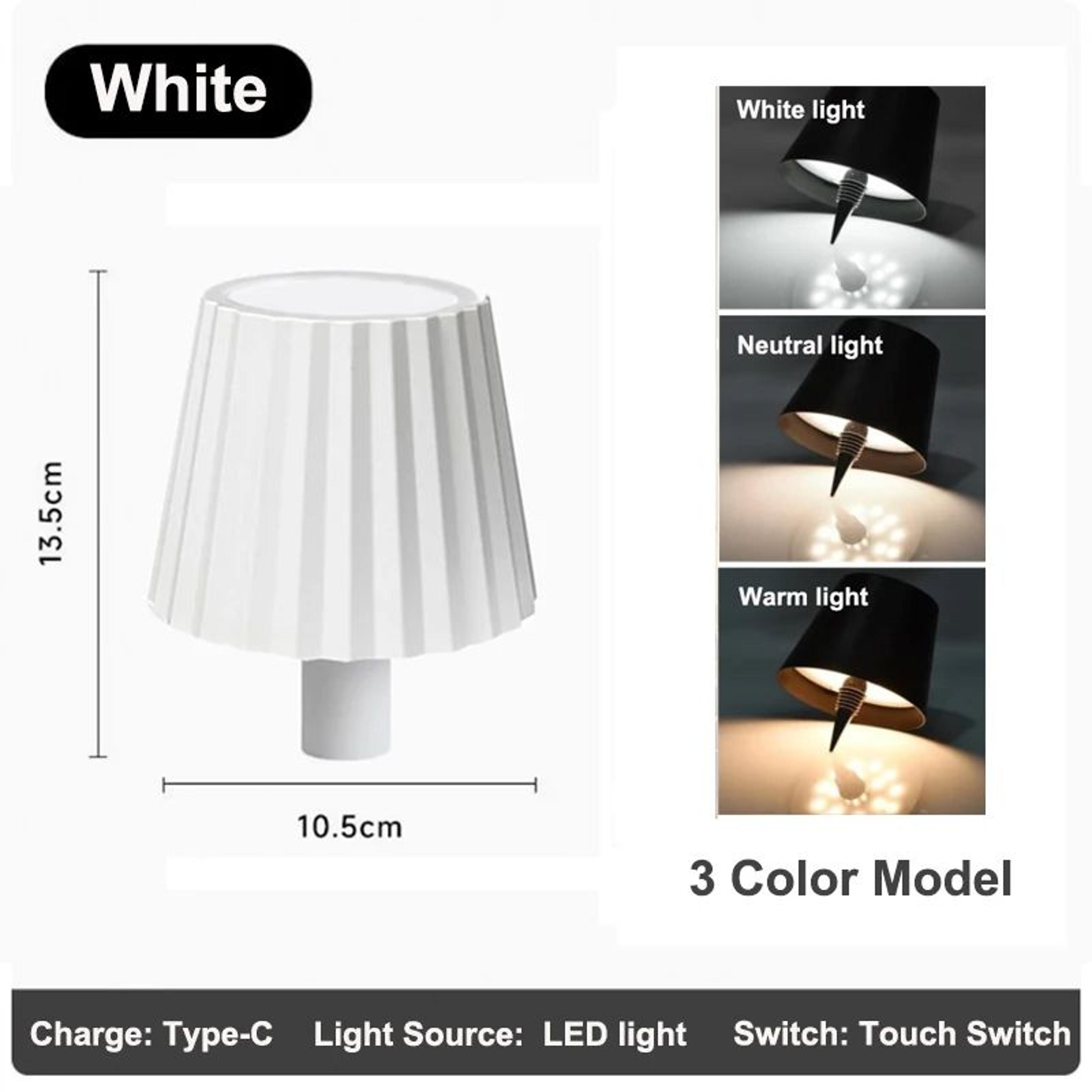 RGB Rechargeable LED Bottle Table Lamp  Touch Control Dimmable Wireless Wine Bottle Light 6