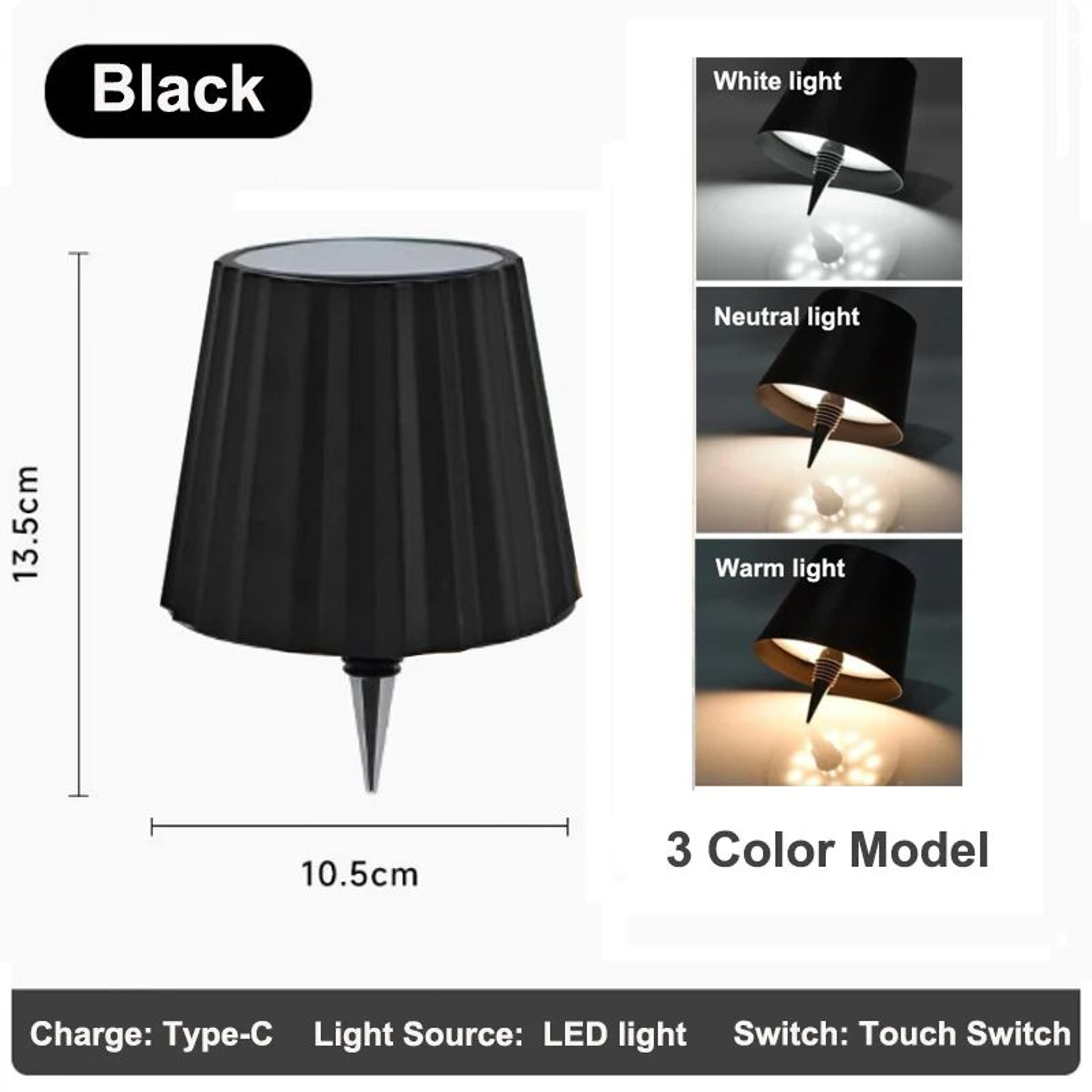 RGB Rechargeable LED Bottle Table Lamp  Touch Control Dimmable Wireless Wine Bottle Light 13