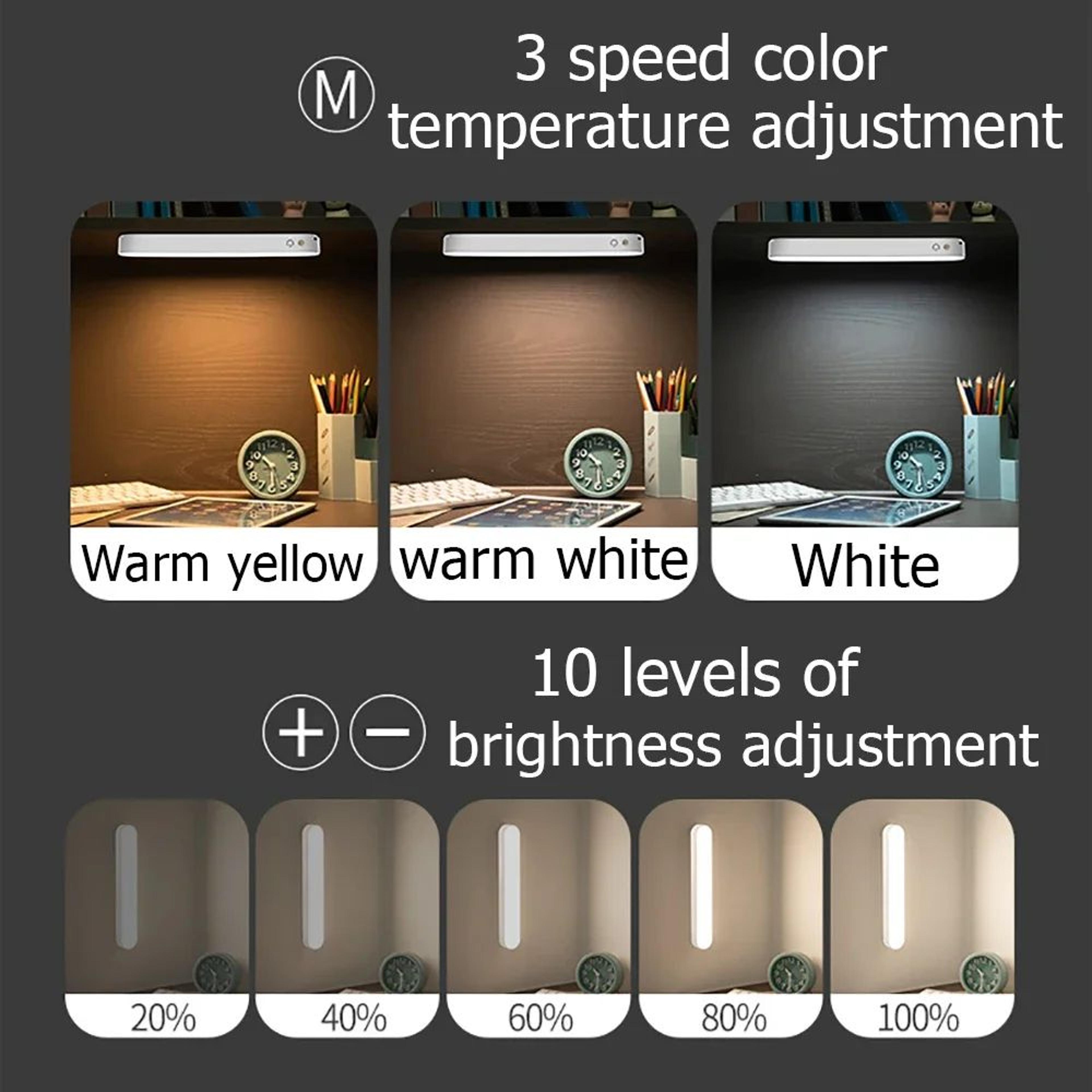 Magnetic Rechargeable LED Desk Lamp  Touch  Remote Control Dimmable Under Cabinet Reading Light 2