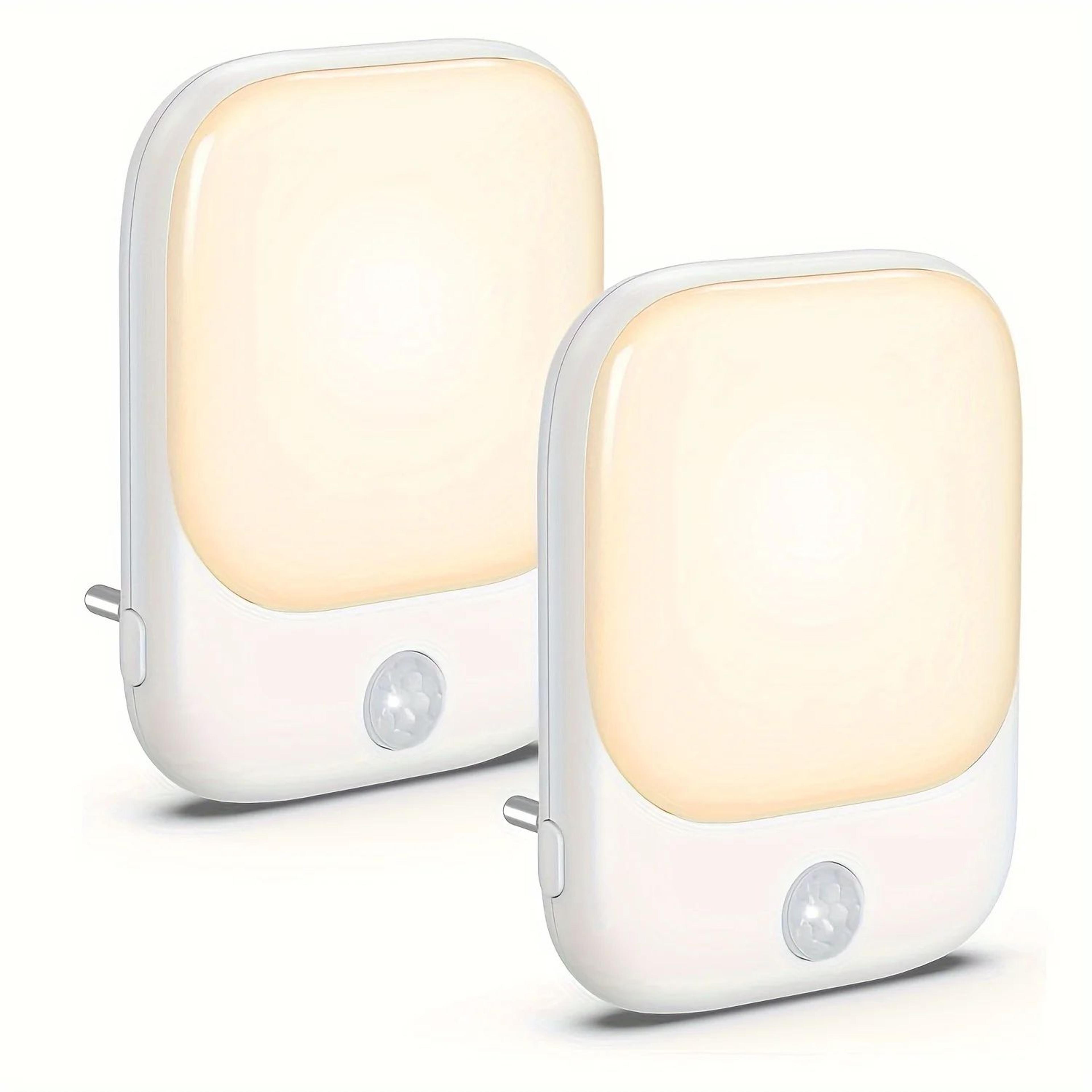 EU Plug Motion Sensor LED Night Light  Dusk To Dawn Dimmable Bedroom  Hallway Lamp 0
