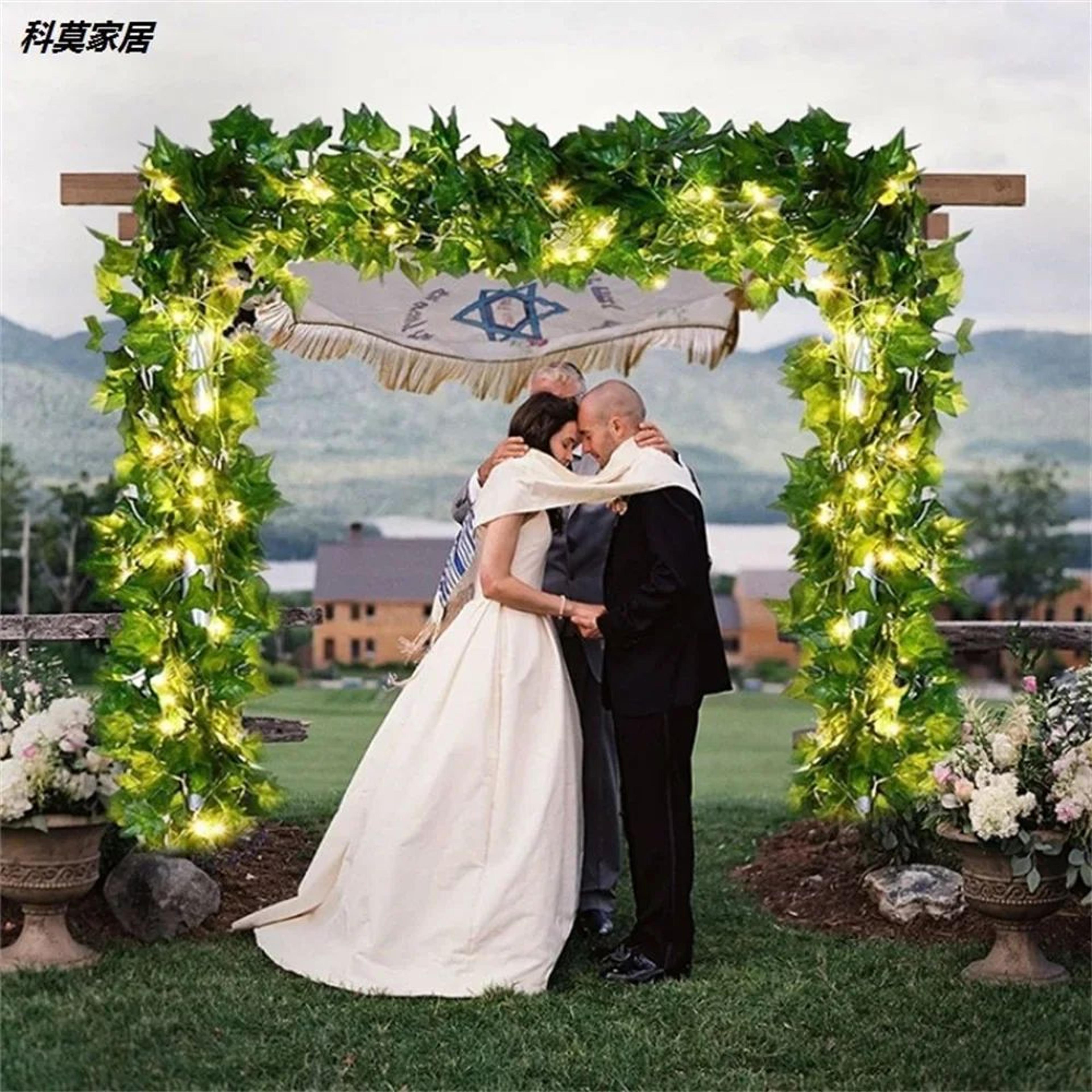 LED Ivy Leaf String Lights  Battery Powered Artificial Green Vine Fairy Lights For Room Decor 2