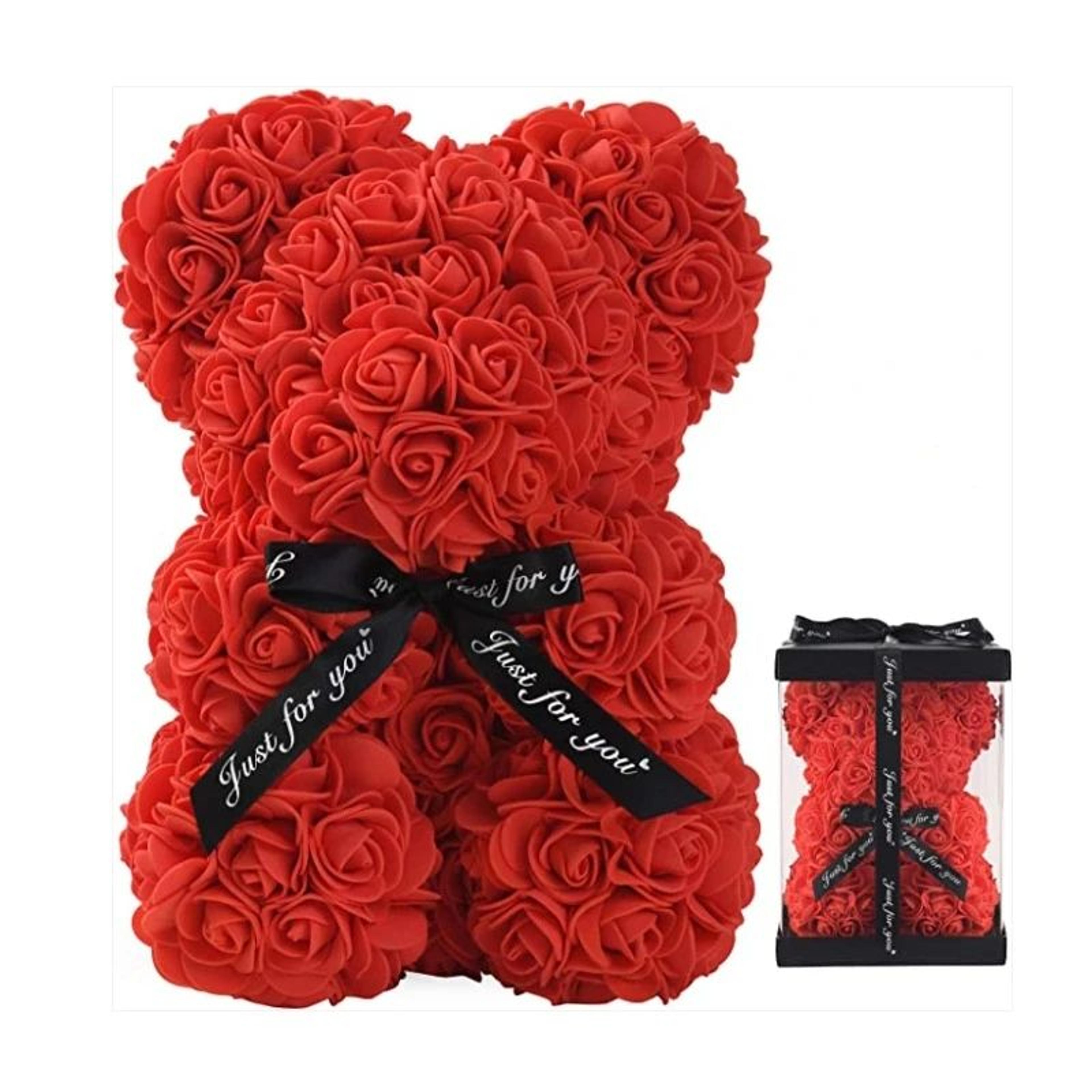 Rose Bear Artificial Foam Flower Gift With Display Box  Romantic Valentines Day Anniversary  Birthd 4