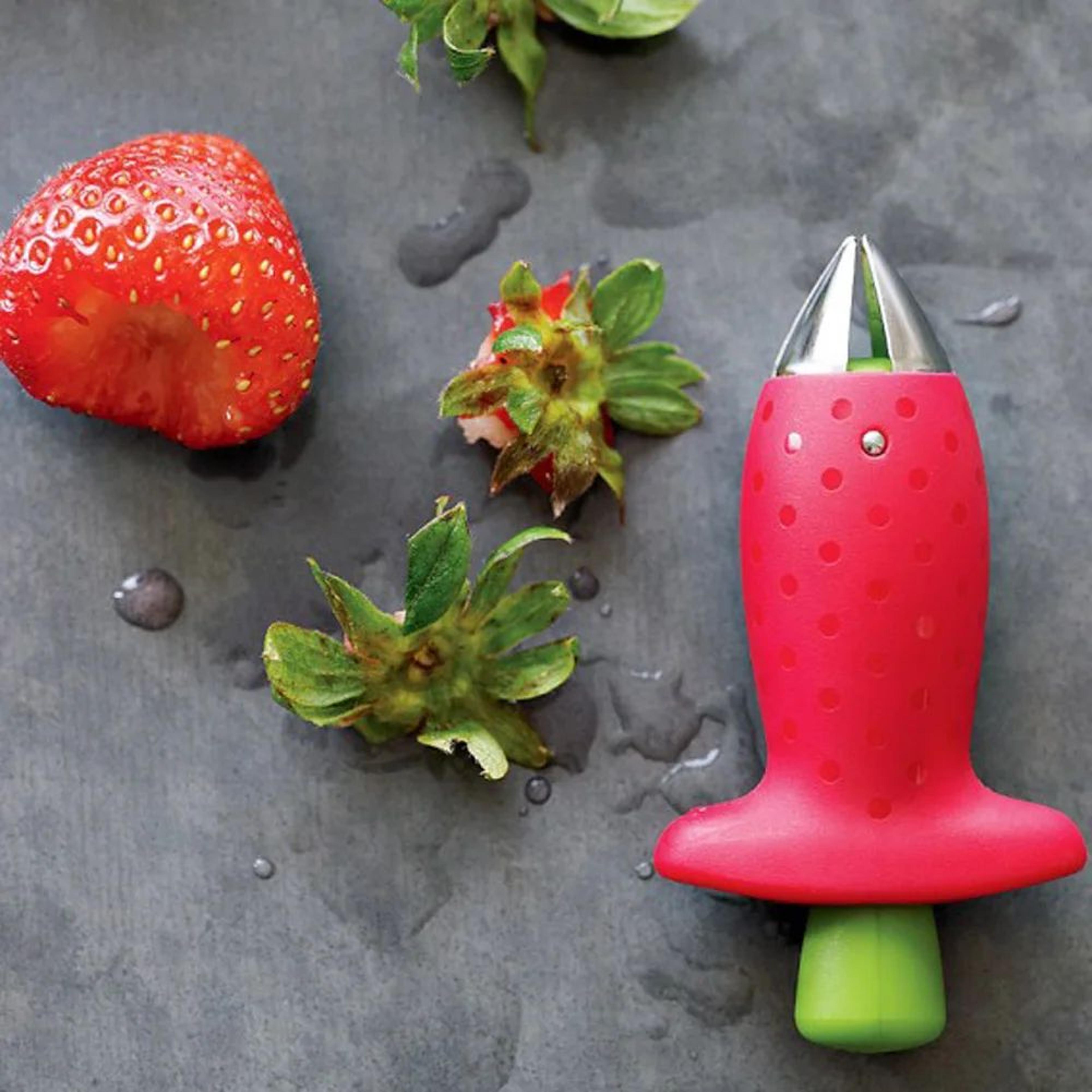 Stainless Steel Strawberry Huller  Tomato Stem Remover  Easy Fruit Corer Kitchen Tool 3